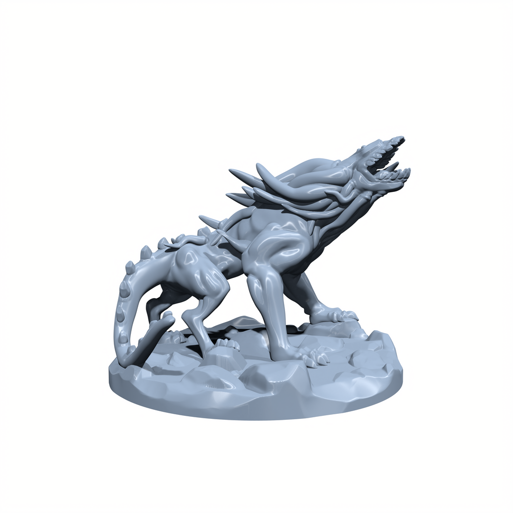 Nullfang, the Unseen Hunter | Akata | Voidbound Hound | Miniature for Tabletop games like D&D and War Gaming