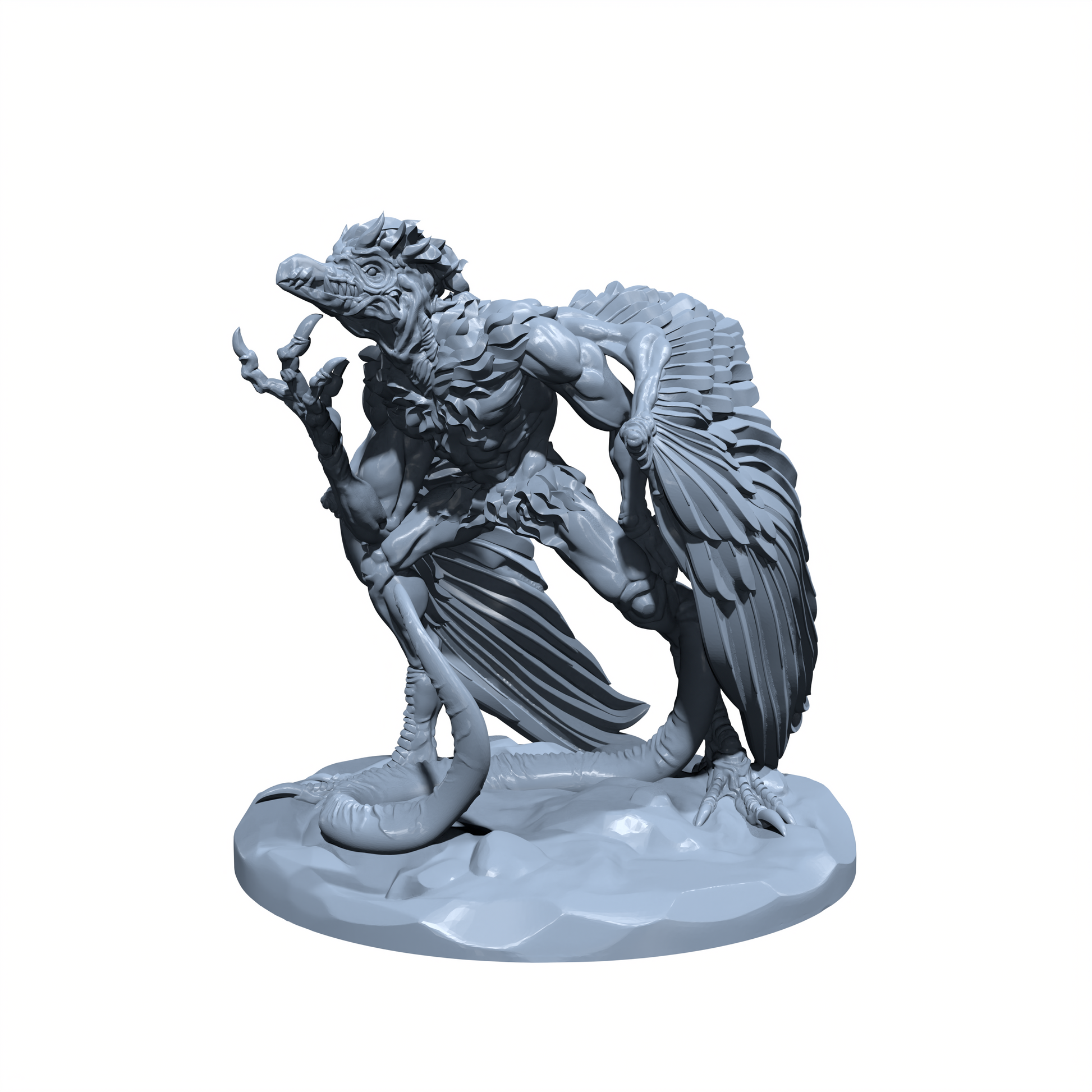 Shriekclaw, the Flesh Render | Vrock | Vulture Fiend Miniature for Tabletop games like D&D and War Gaming