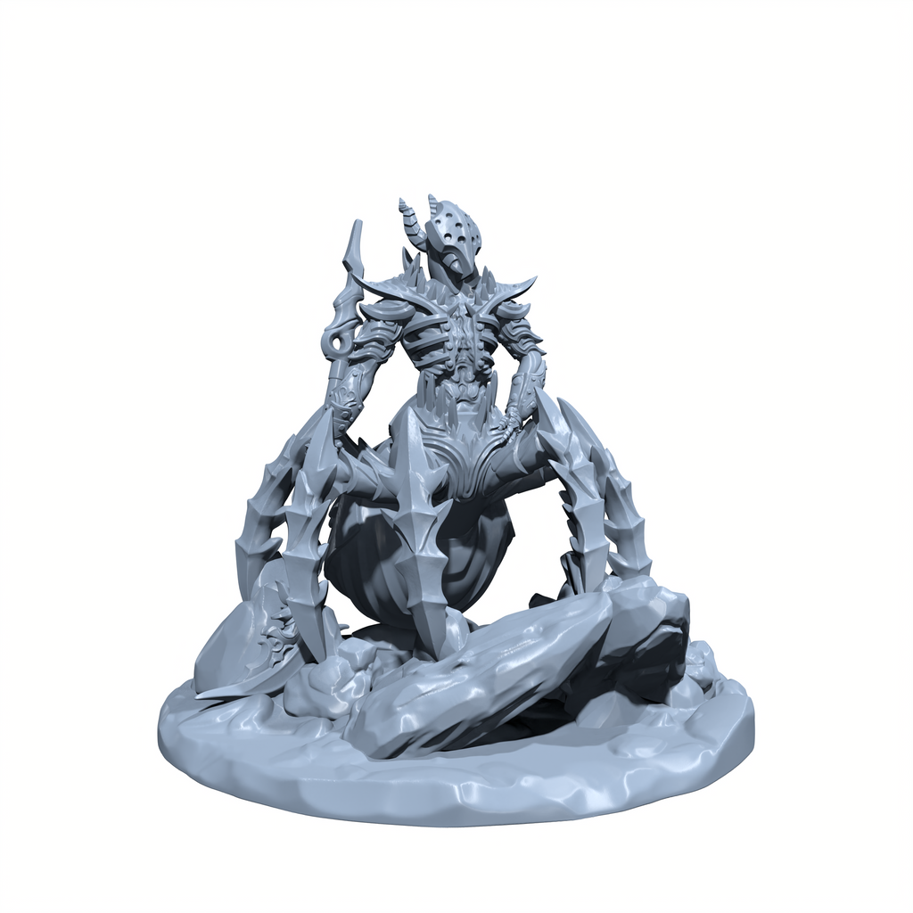 Crimsonweb, the Blood Drinker | Warmonger Devil | Archdevil Spider Fiend Miniature for Tabletop games like D&D and War Gaming