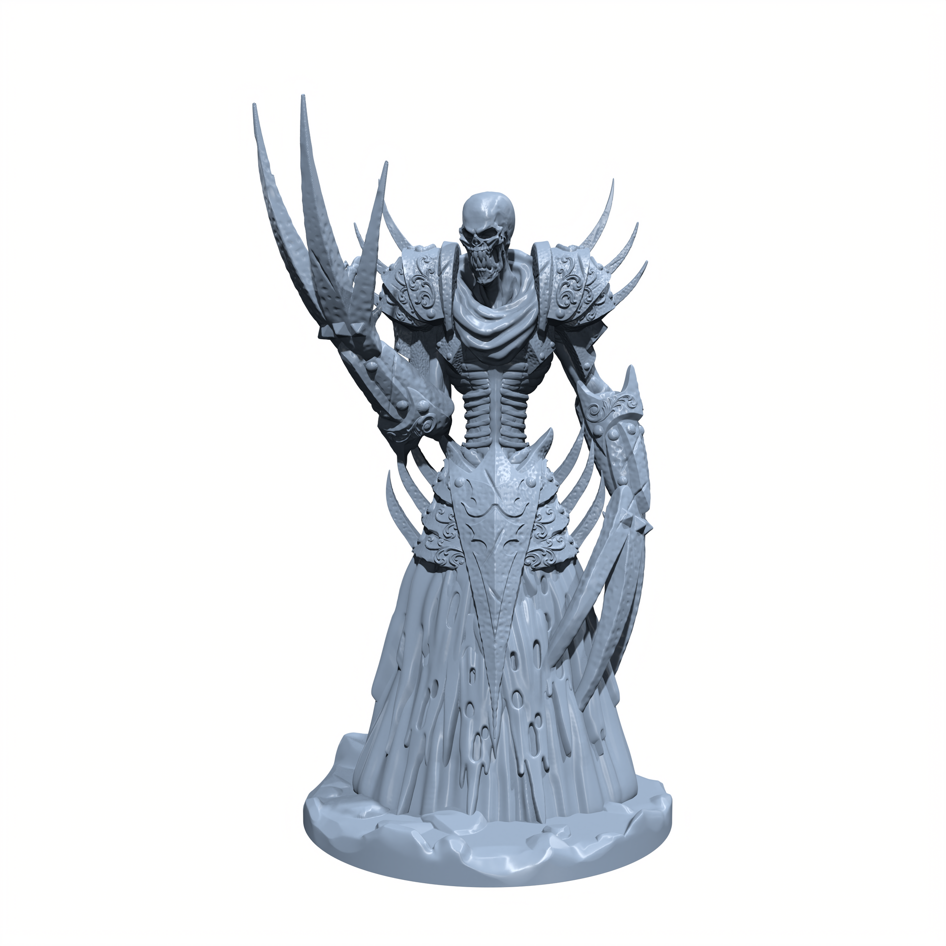 Scissorblade, the Soul Harvester | War Lich | Undead Lord | Bladed Undead Miniature for Tabletop games like D&D 5e and TTRPG  War Gaming