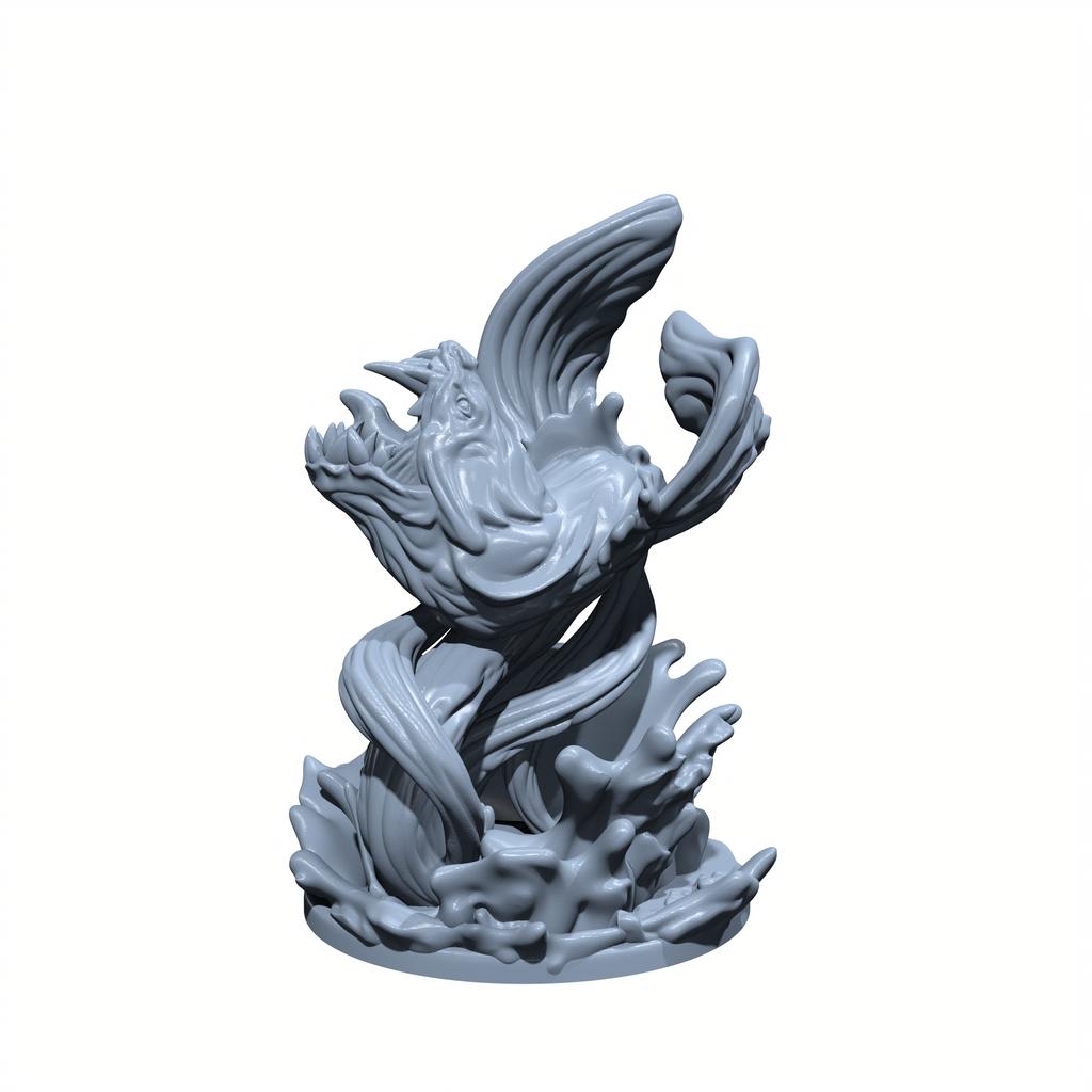Torrent, the Unbound Wave | Water Elemental Miniature for Tabletop games like D&D and War Gaming