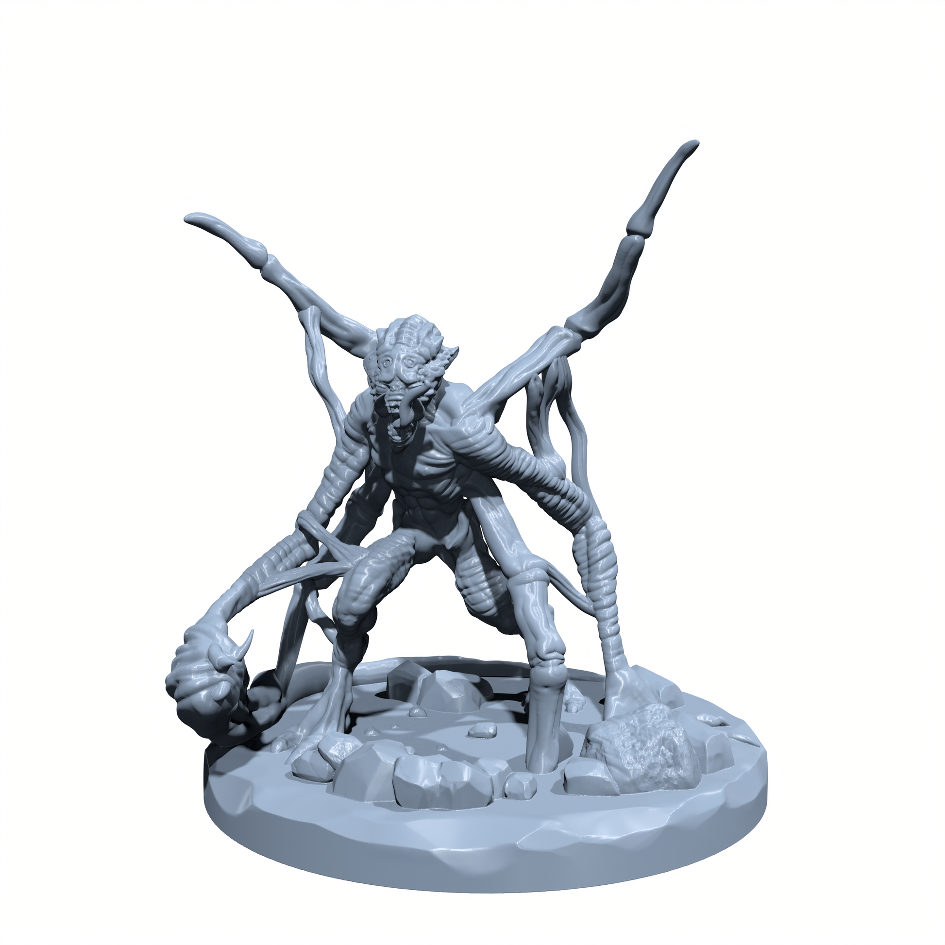 Web Weaver, the Many-Armed Menace | Web Golem Miniature for Tabletop games like D&D and War Gaming