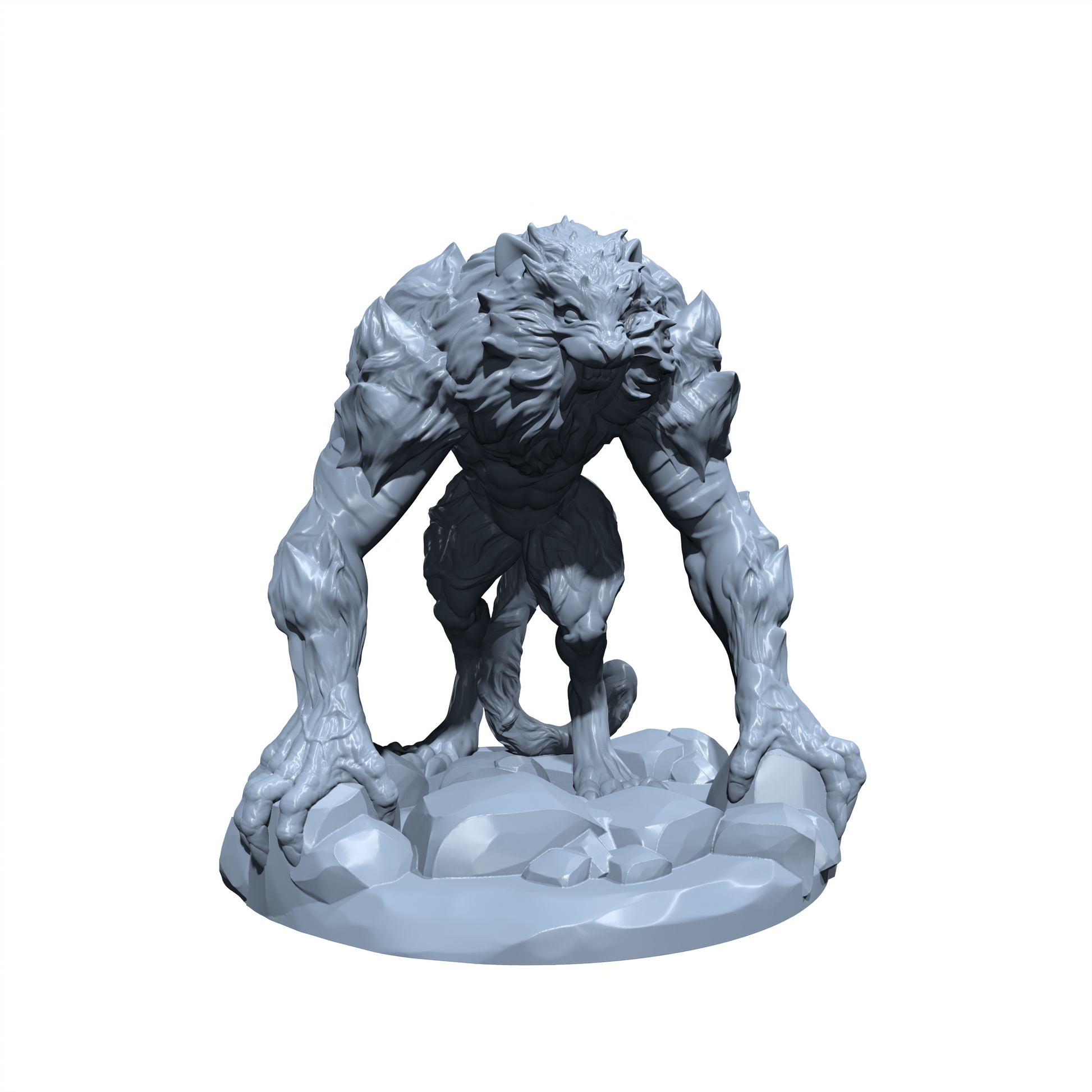 Bloodpelt, the Crimson Stalker | WereTiger Miniature for Tabletop games like D&D and War Gaming