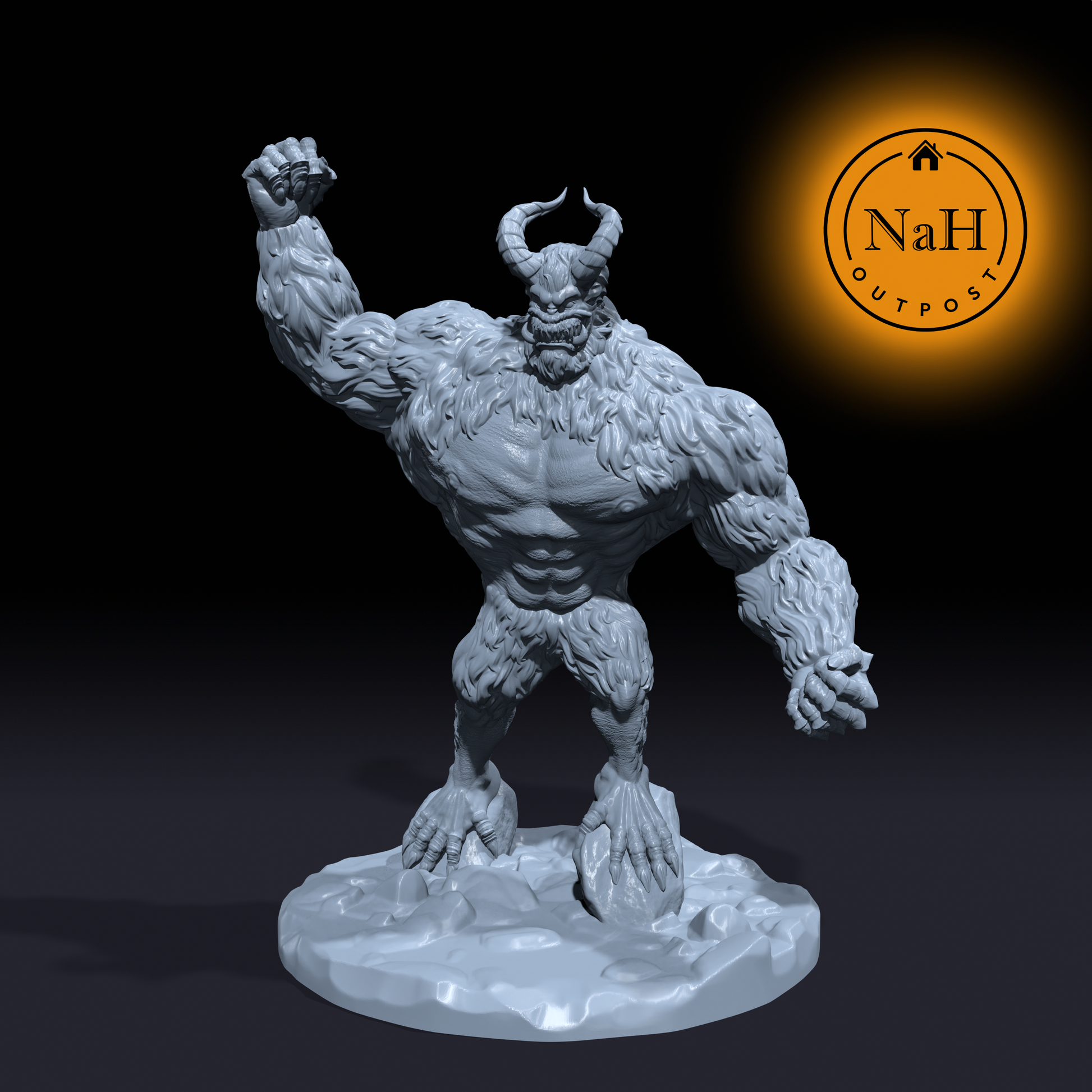 Thunderstomp, the Top-heavy Terror | Were Yeti | Dire Sasquash Miniature for Tabletop games like D&D 5e and TTRPG  War Gaming