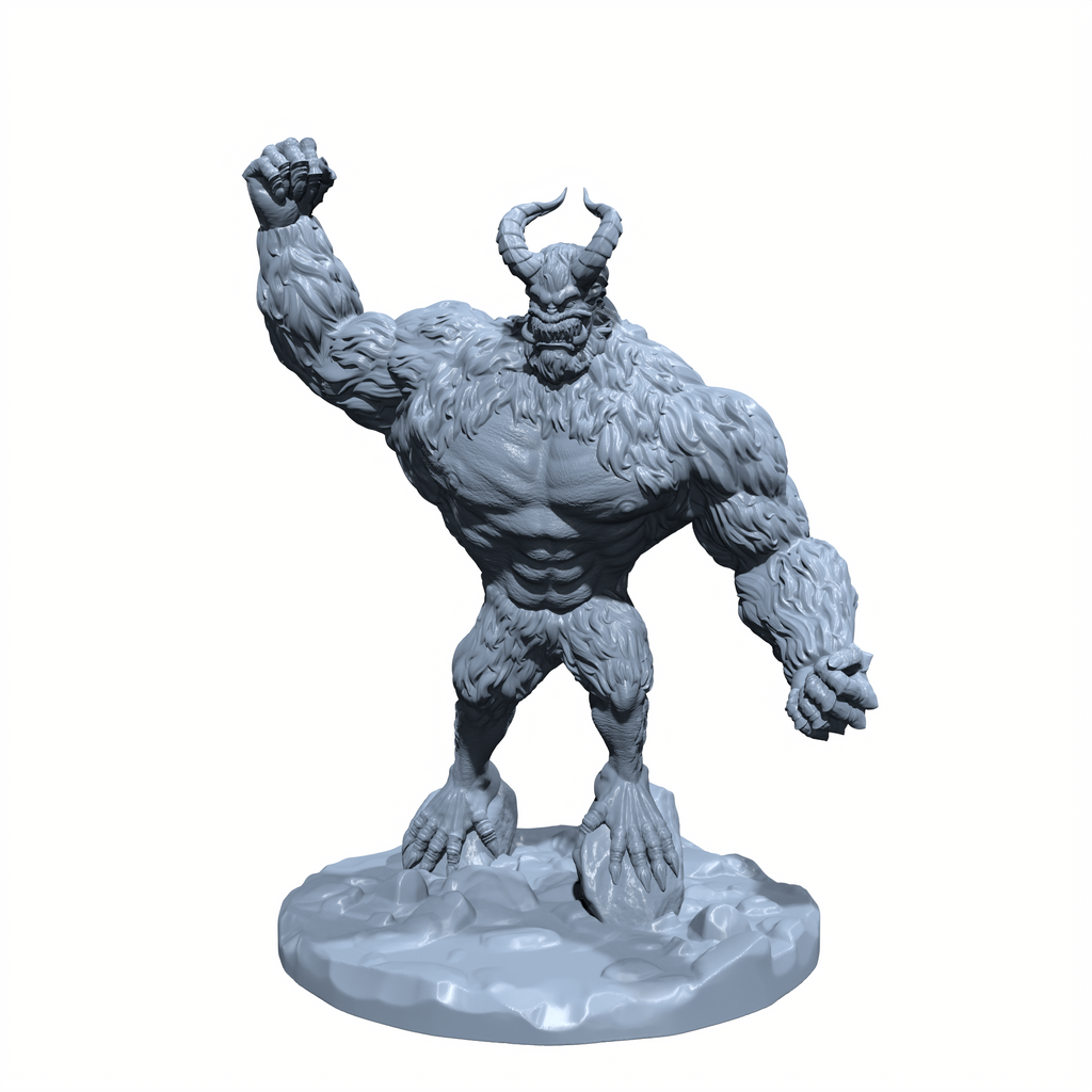 Thunderstomp, the Top-heavy Terror | Were Yeti | Dire Sasquash Miniature for Tabletop games like D&D 5e and TTRPG  War Gaming