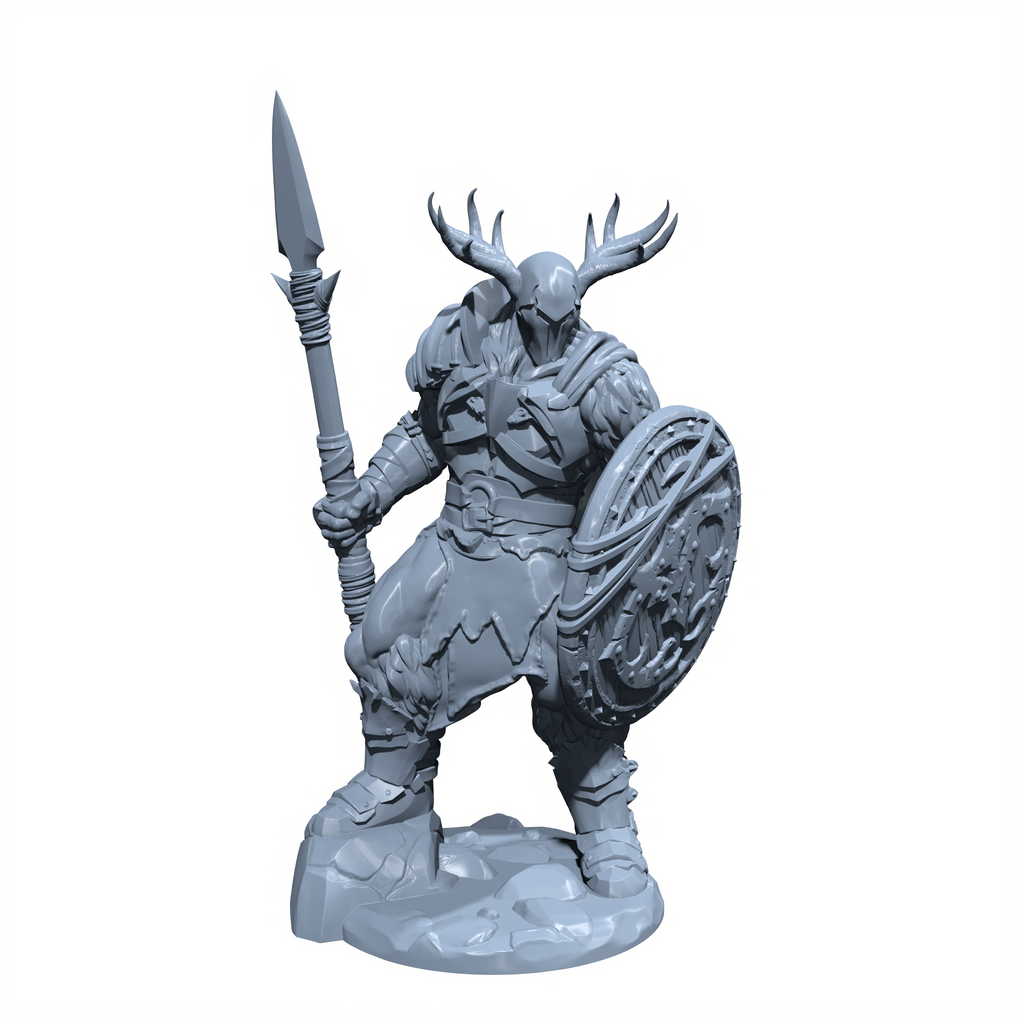 Bjorn Snowsteel, Defender of the Frozen Wastes | Winter Knight Miniature for Tabletop games like D&D and War Gaming