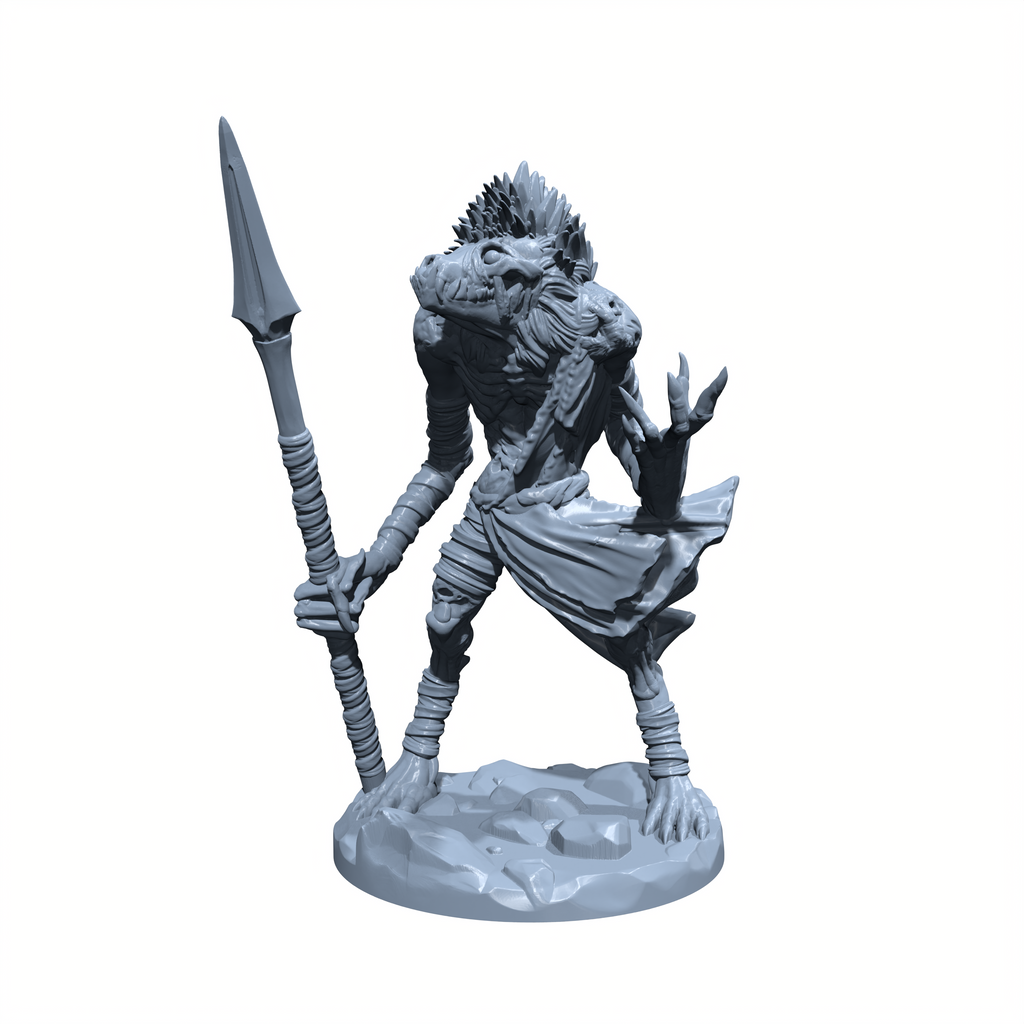 Hollowheart, the Lance of Oblivion | Witherer Miniature for Tabletop games like D&D and War Gaming