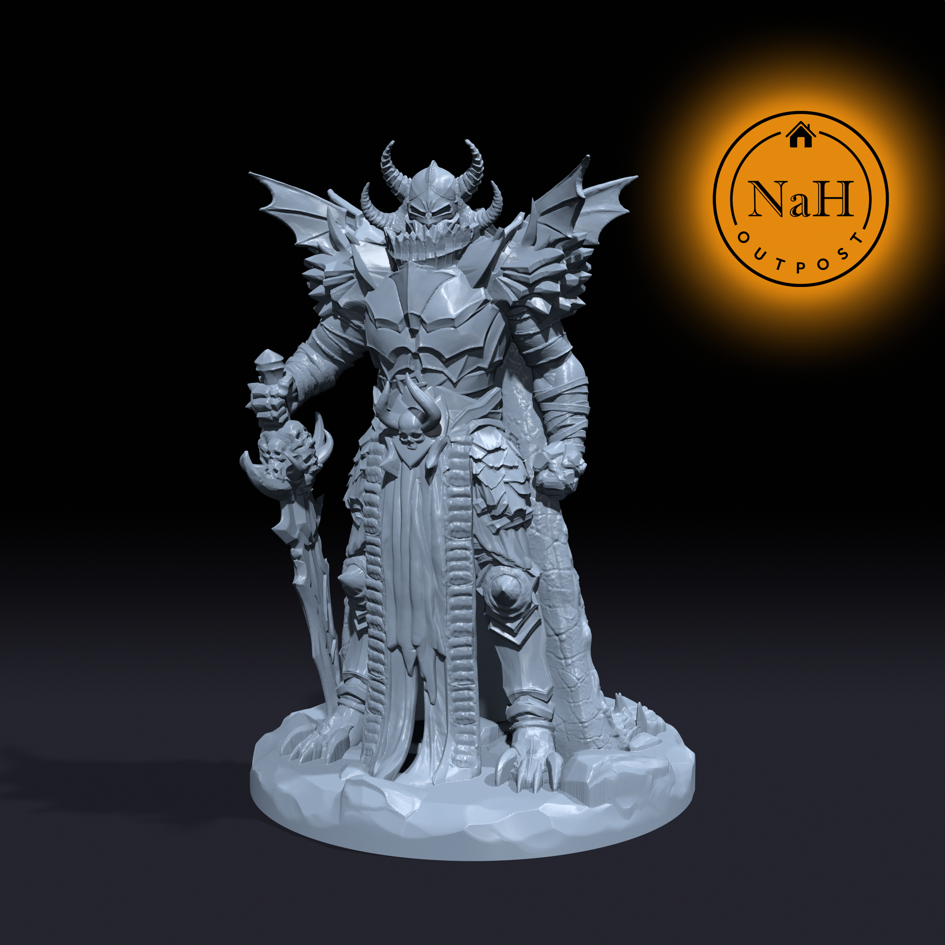 Dravak, the Drakehearted | Wyrm Lord | Dragonborn Fighter | Cleric | Paladin | Miniature for Tabletop games like D&D and War Gaming
