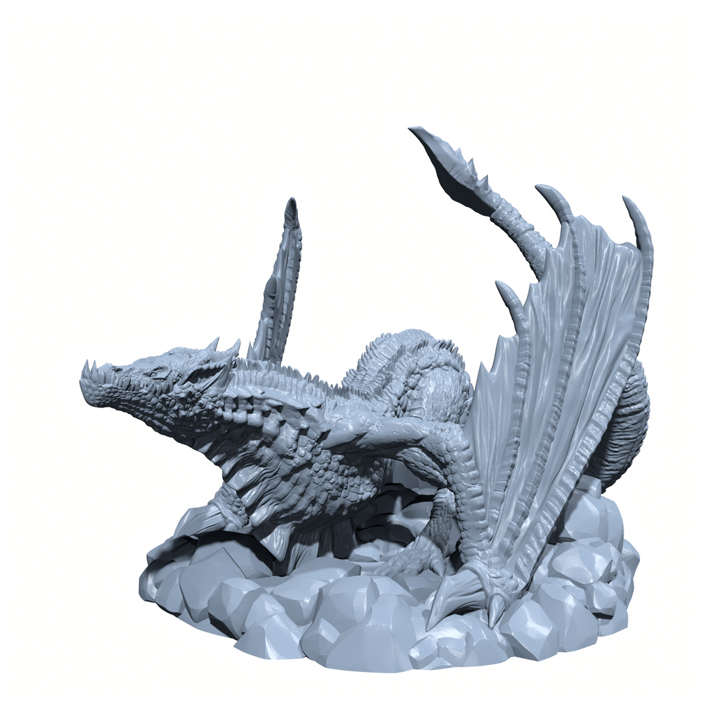 Stinglash, the Wind's Bane | Wyvern Miniature for Tabletop games like D&D and War Gaming