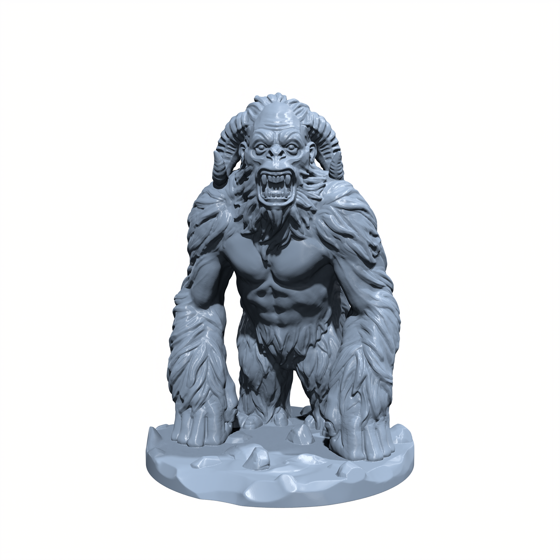 Frostshard, the Unforgiving Fury | Yeti Miniature for Tabletop games like D&D and War Gaming