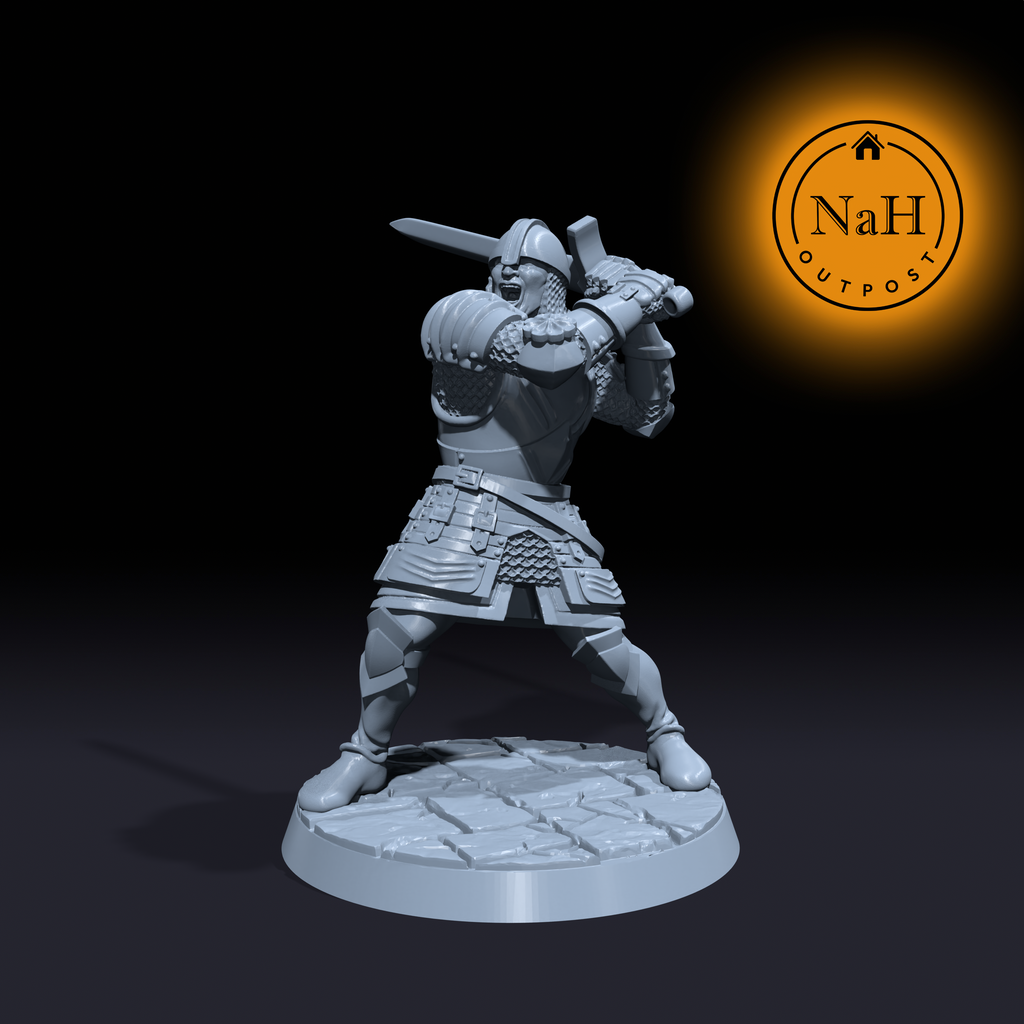 Rodrick, El Cid | Human Fighter | Cleric | Paladin | Guard miniature for Tabletop games like D&D and War Gaming| Dungeons and Dragons Mini