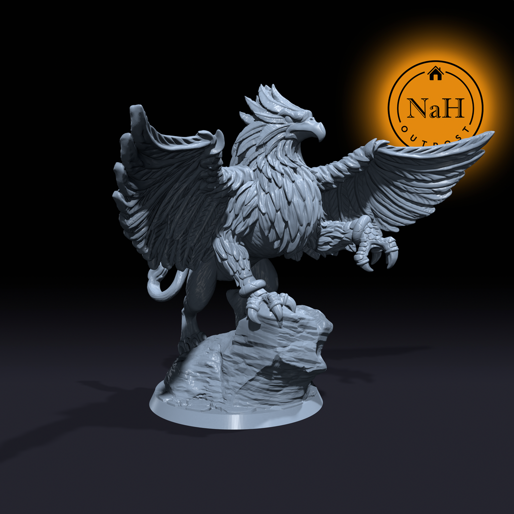 Windrazor, the Guardian of the Peak | Skreek | Griffon miniature for Tabletop games like D&D and War Gaming| Dungeons and Dragons Mini | RN estudio