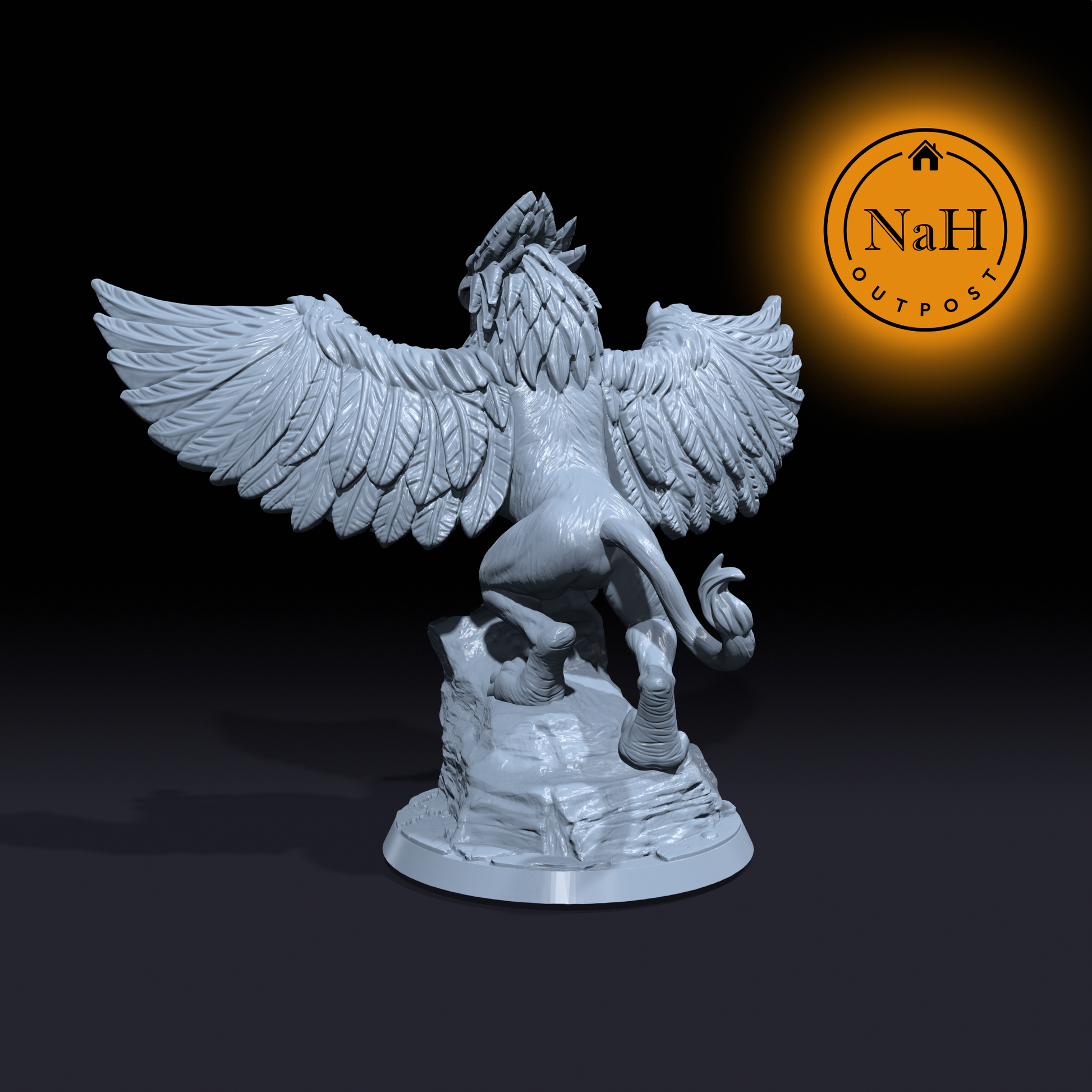 Windrazor, the Guardian of the Peak | Skreek | Griffon miniature for Tabletop games like D&D and War Gaming| Dungeons and Dragons Mini | RN estudio