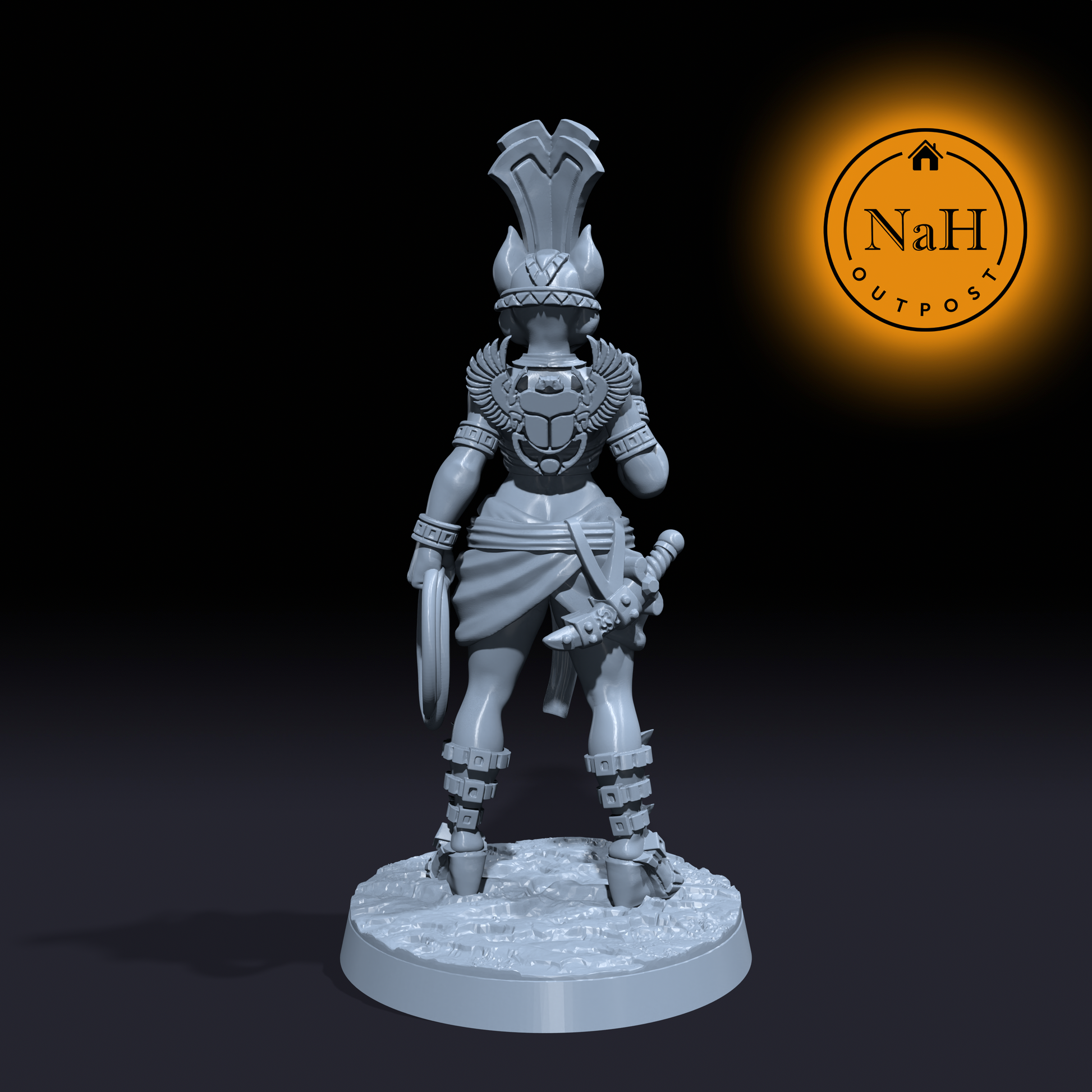 Sefetra Sunwhisker | Cathramun | Female Tabaxi Rogue miniature for Tabletop games like D&D and War Gaming| Dungeons and Dragons Mini