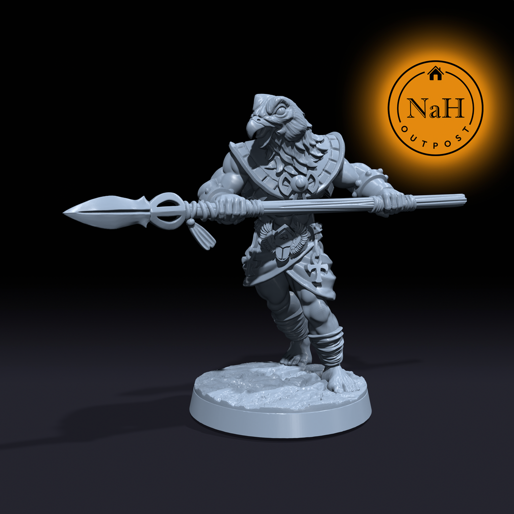 Talonstrike, the Skyward Defender | Horathi warriors | Aarakocra or Kenku miniature for Tabletop games like D&D and War Gaming| Dungeons and Dragons Mini