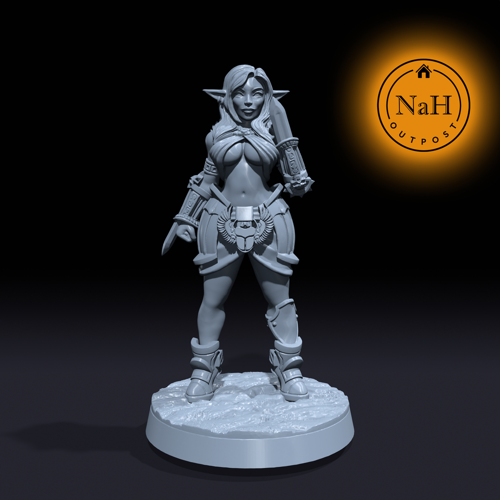 Eirina Nightbloom | Itaka | Female Elf Rogue miniature for Tabletop games like D&D and War Gaming| Dungeons and Dragons Mini
