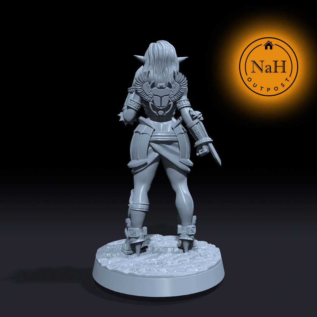 Eirina Nightbloom | Itaka | Female Elf Rogue miniature for Tabletop games like D&D and War Gaming| Dungeons and Dragons Mini