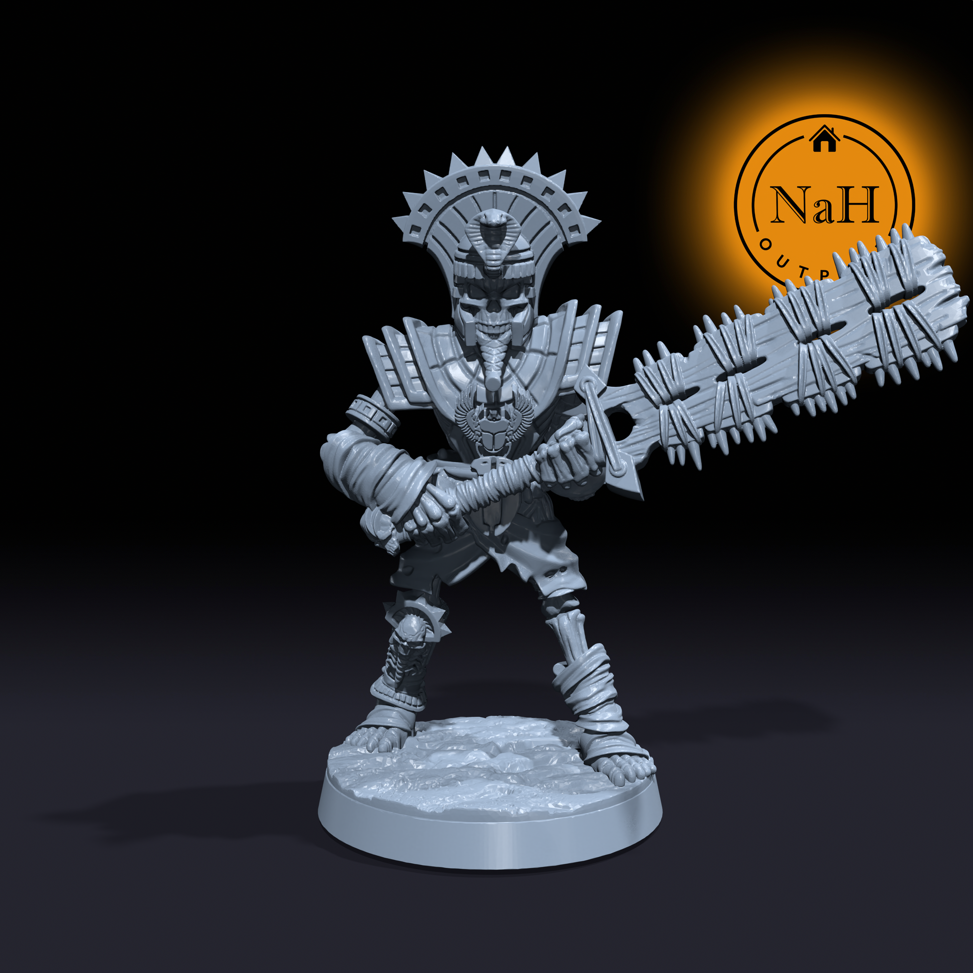 Osirant, the Eternal Mage | Mummy Guardians | Protector miniature for Tabletop games like D&D and War Gaming| Dungeons and Dragons Mini | RN estudio