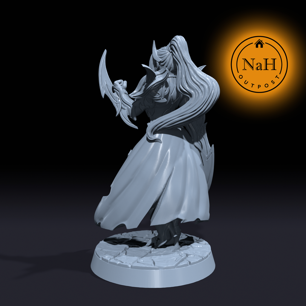 Vaelora Swiftblade | Elena | Female Rogue miniature for Tabletop games like D&D and War Gaming| Dungeons and Dragons Mini