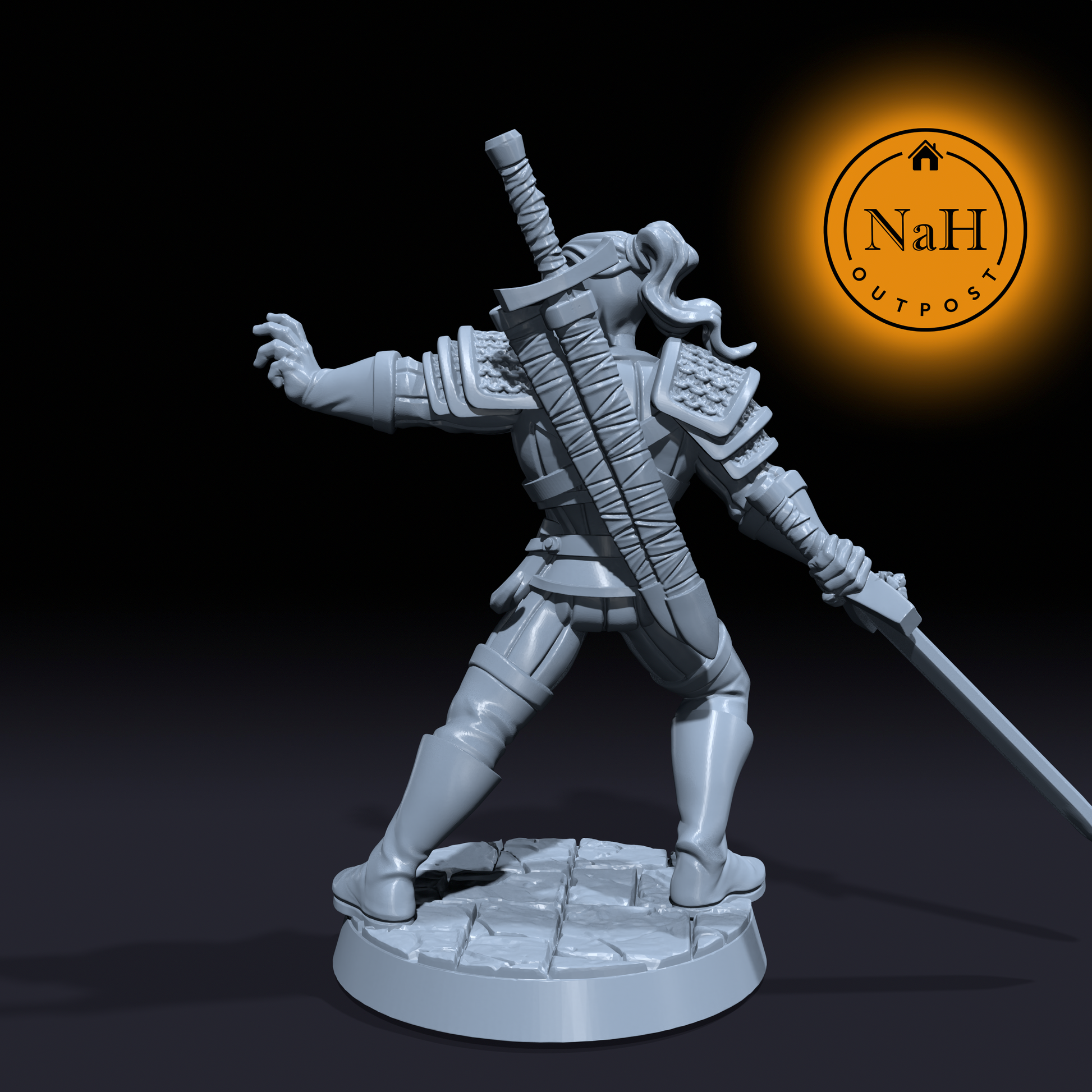 Erik Wolfsbane | Ravhald | Monster Hunter | Bloodhunter miniature for Tabletop games like D&D and War Gaming| Dungeons and Dragons Mini