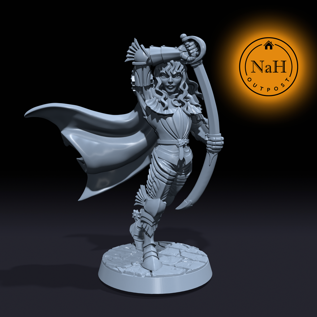 Kestrel Windrunner | Griphon | Human Fighter Miniature for Tabletop games like D&D and War Gaming| Dungeons and Dragons Mini