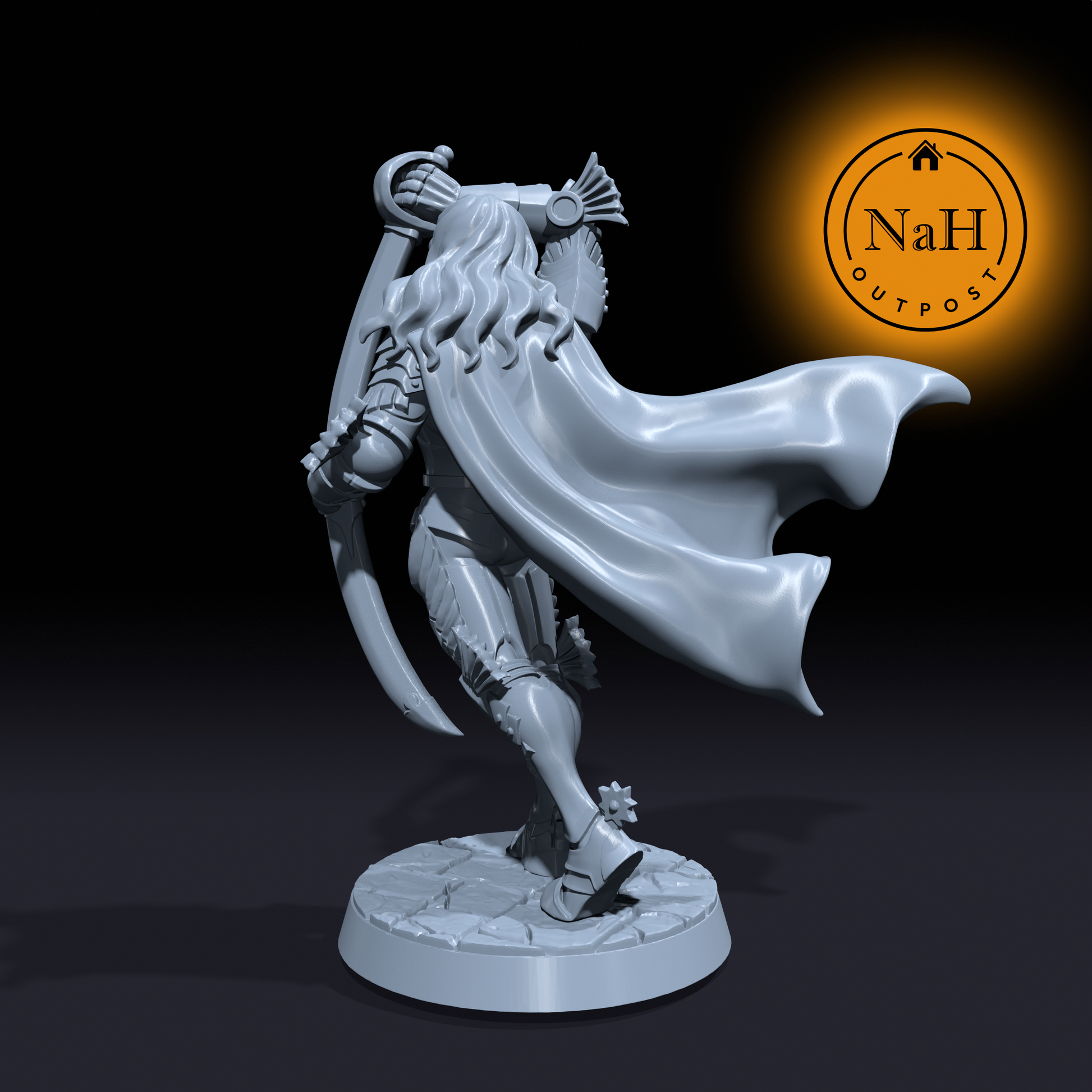 Kestrel Windrunner | Griphon | Human Fighter Miniature for Tabletop games like D&D and War Gaming| Dungeons and Dragons Mini