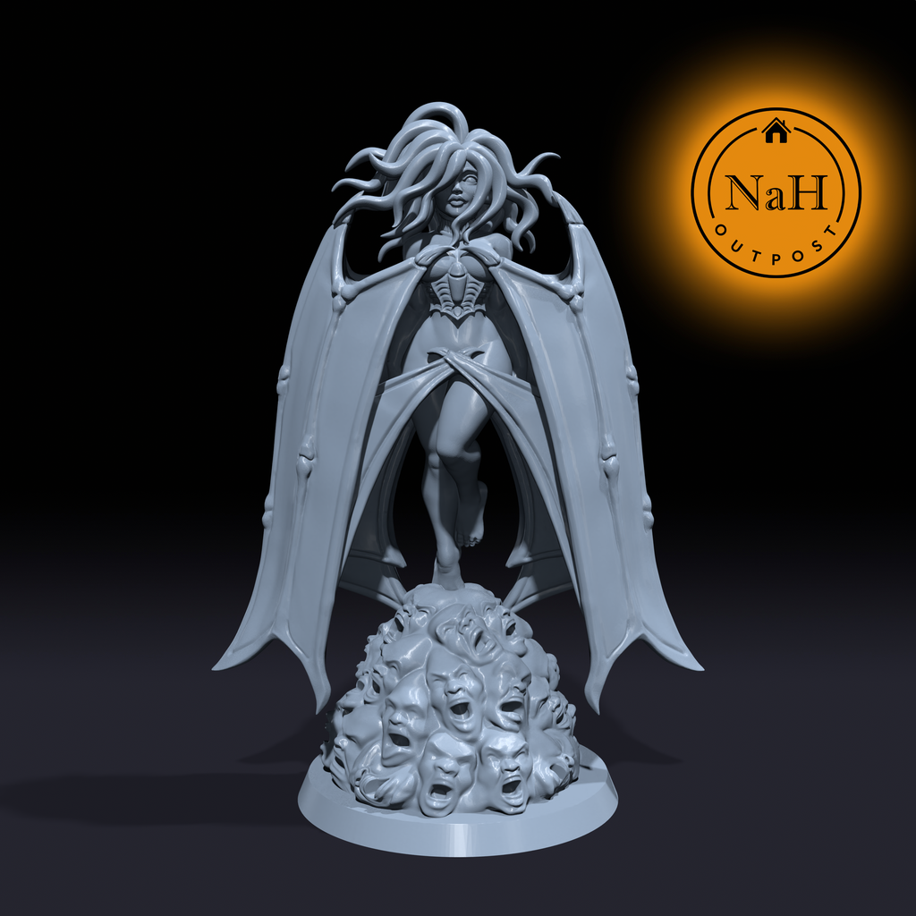 Salanith, the Heartbreaker | Fate Demon | Pinup miniature for Tabletop games like D&D and War Gaming| Dungeons and Dragons Mini | RN estudio