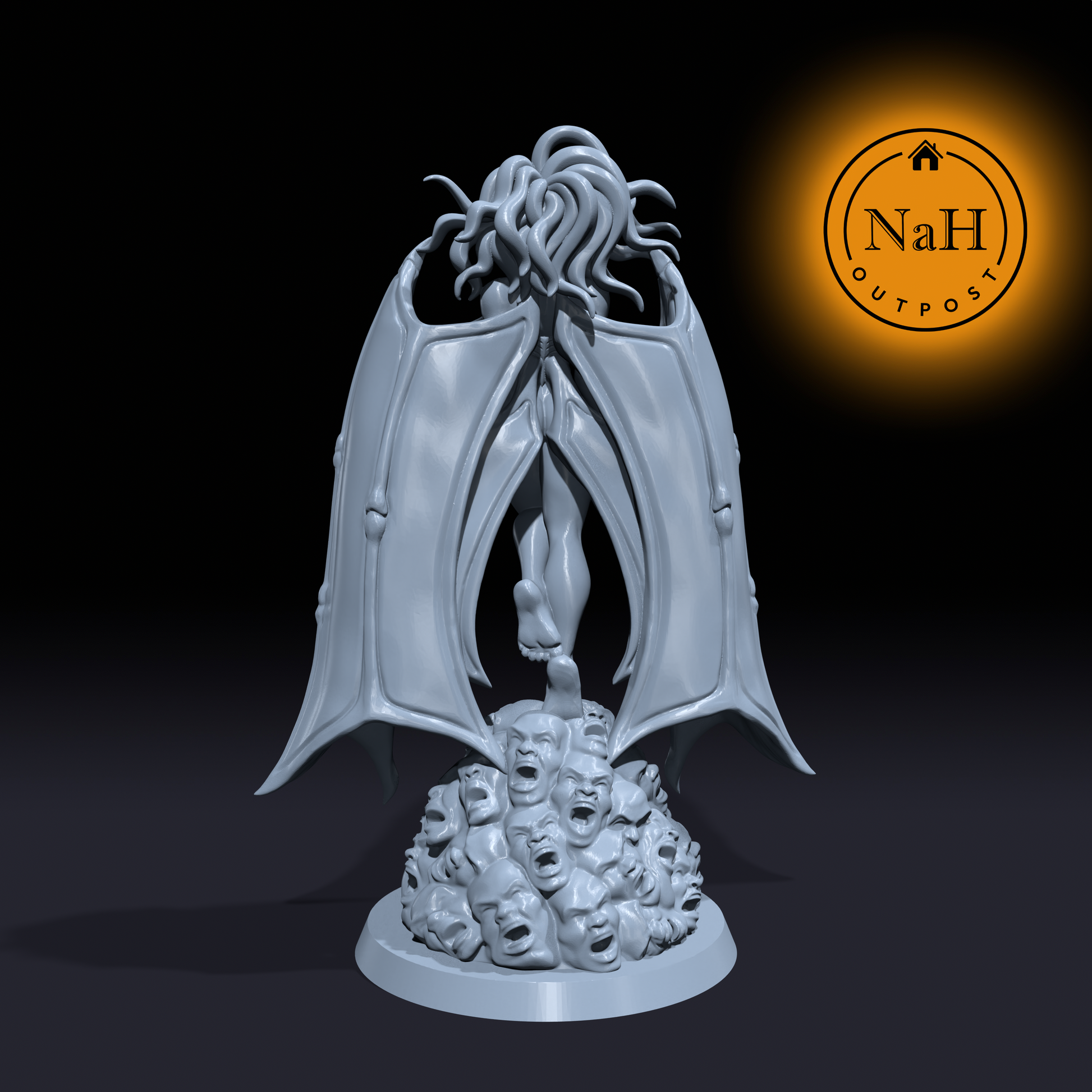 Salanith, the Heartbreaker | Fate Demon | Pinup miniature for Tabletop games like D&D and War Gaming| Dungeons and Dragons Mini | RN estudio
