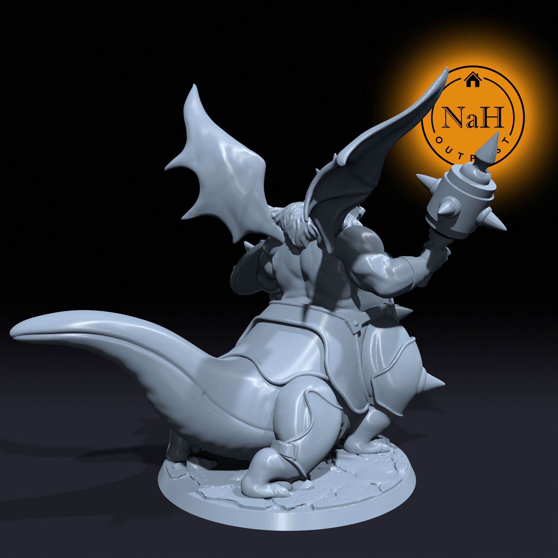 Infernox, the Pit Commander | Brantok | Pit Lord Fiend Miniature for Tabletop games like D&D and War Gaming| Dungeons and Dragons Mini | RN estudio