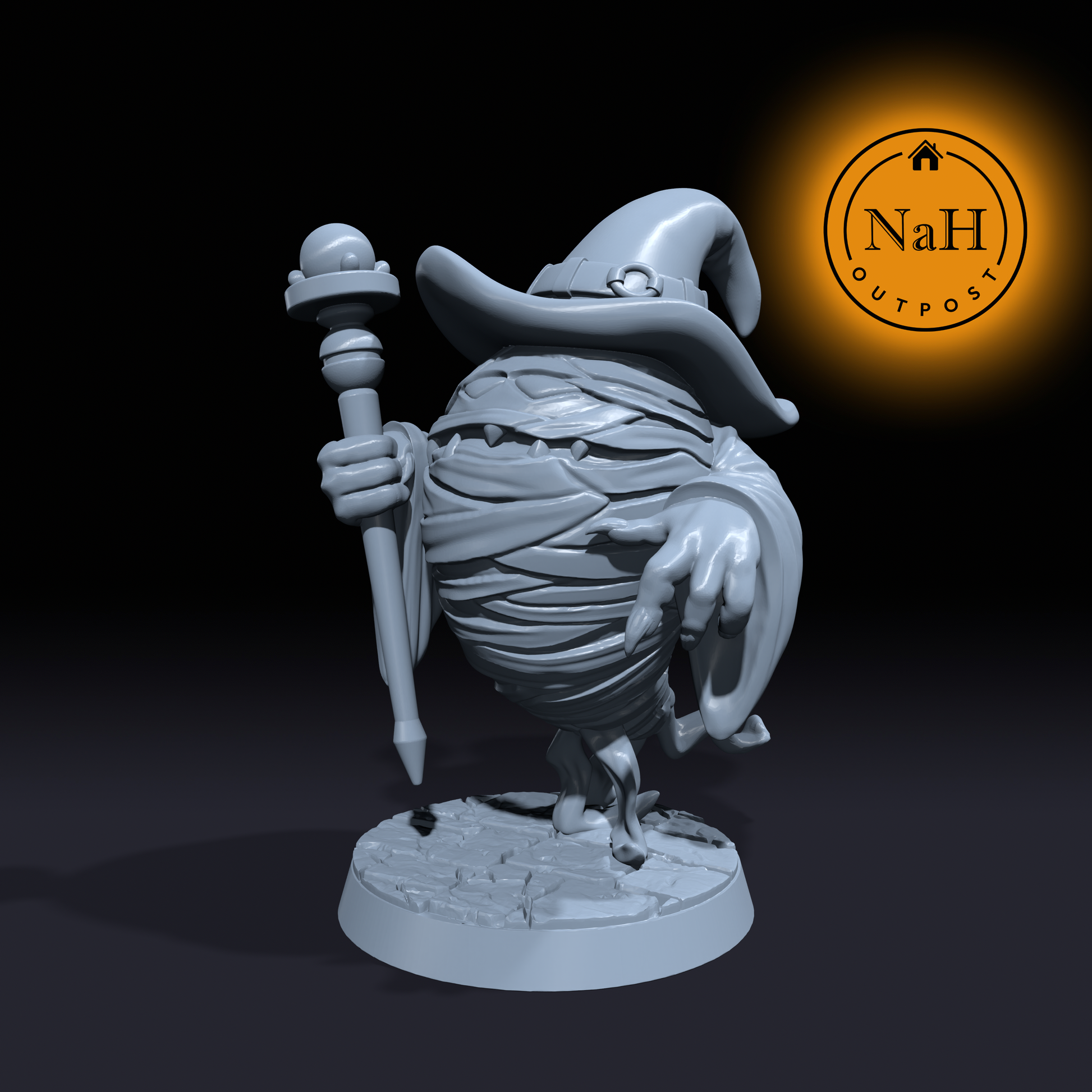 Dojinkiu| Mummy Wizard | Miniature for Tabletop games like D&D and War Gaming| Dungeons and Dragons Mini | RN estudio