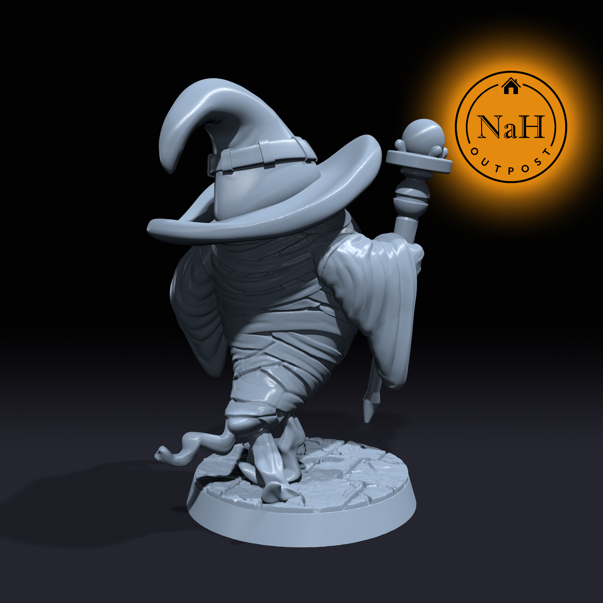 Dojinkiu| Mummy Wizard | Miniature for Tabletop games like D&D and War Gaming| Dungeons and Dragons Mini | RN estudio