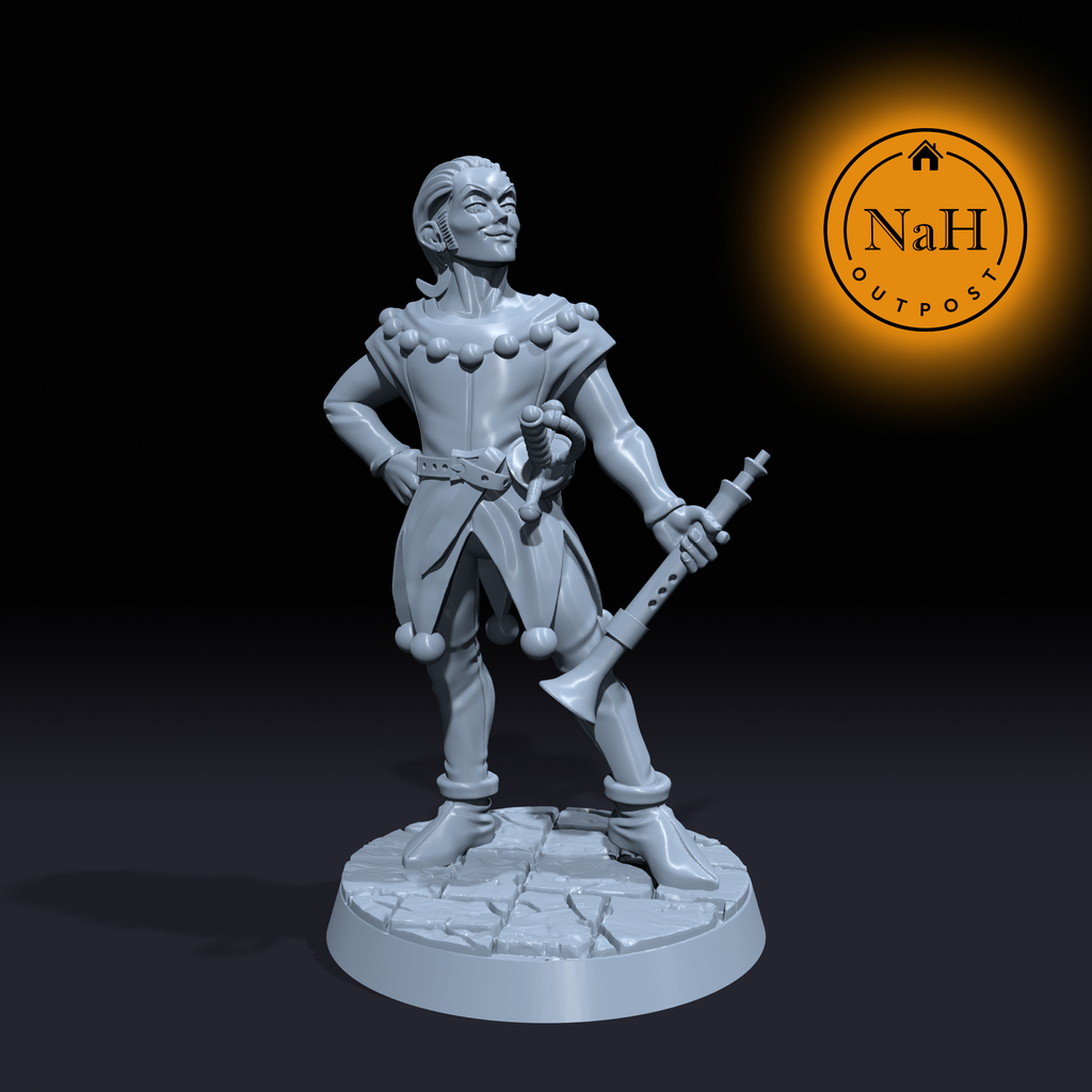 Isidor, the Dazzling Virtuoso | Human Male bard miniature for Tabletop games like D&D and War Gaming| Dungeons and Dragons Mini