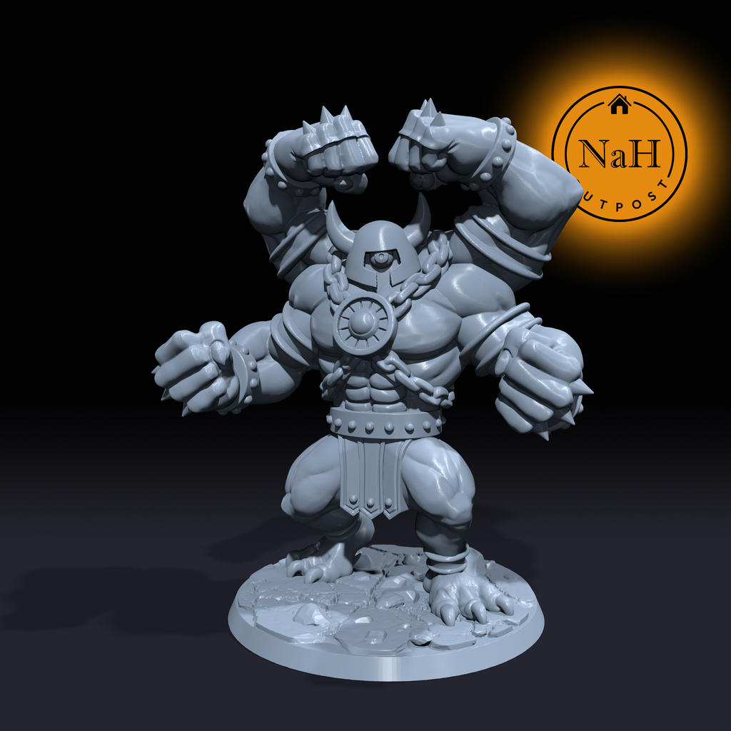 Gorthal, the Unchained | Ogre General | Giant King Miniature for Tabletop games like D&D and War Gaming| Dungeons and Dragons Mini | RN estudio