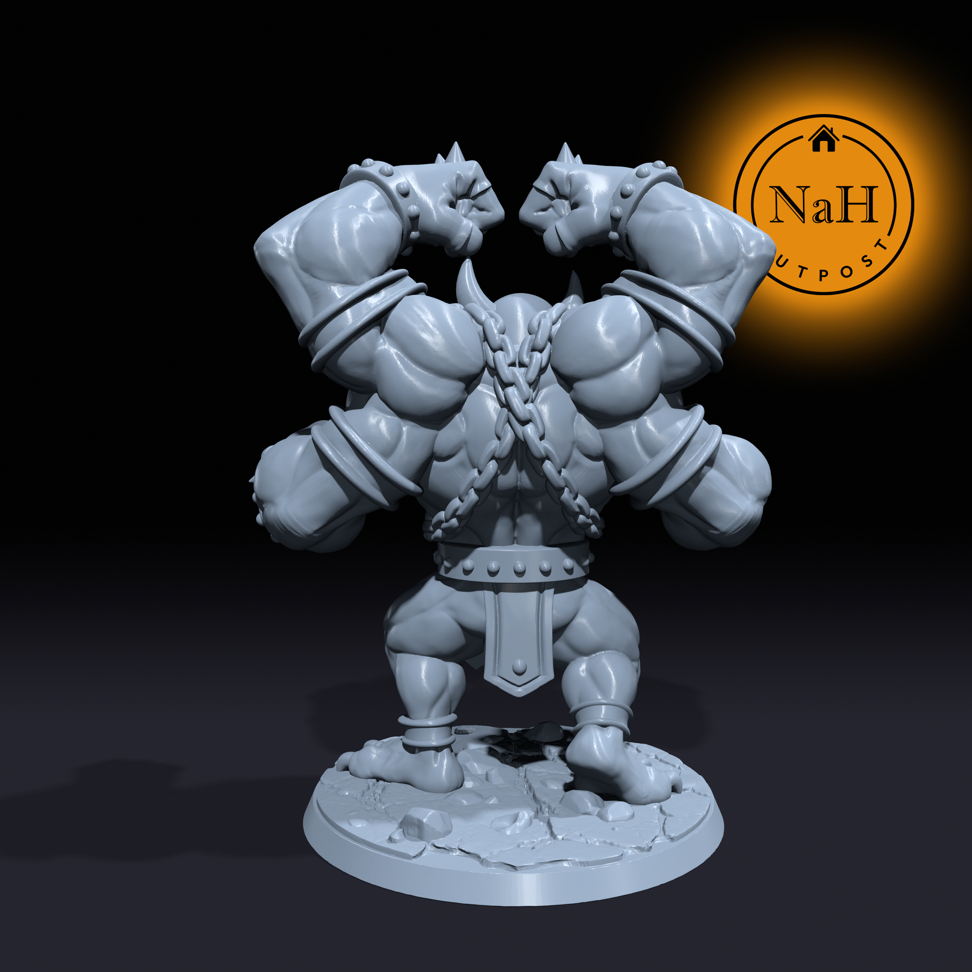 Gorthal, the Unchained | Ogre General | Giant King Miniature for Tabletop games like D&D and War Gaming| Dungeons and Dragons Mini | RN estudio