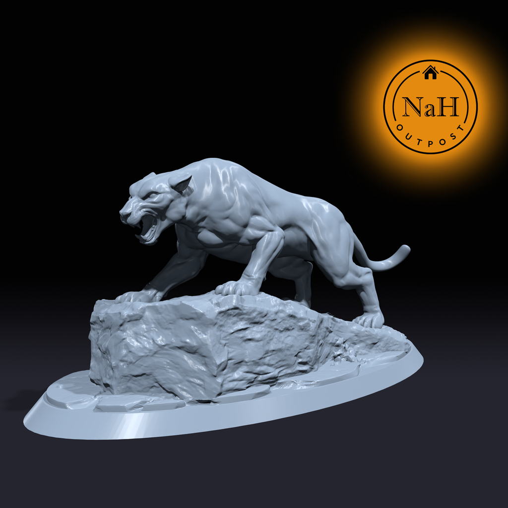 Moonstalker, Phantom of the Jungle | Catroar | Panther miniature for Tabletop games like D&D and War Gaming| Dungeons and Dragons Mini | RN estudio