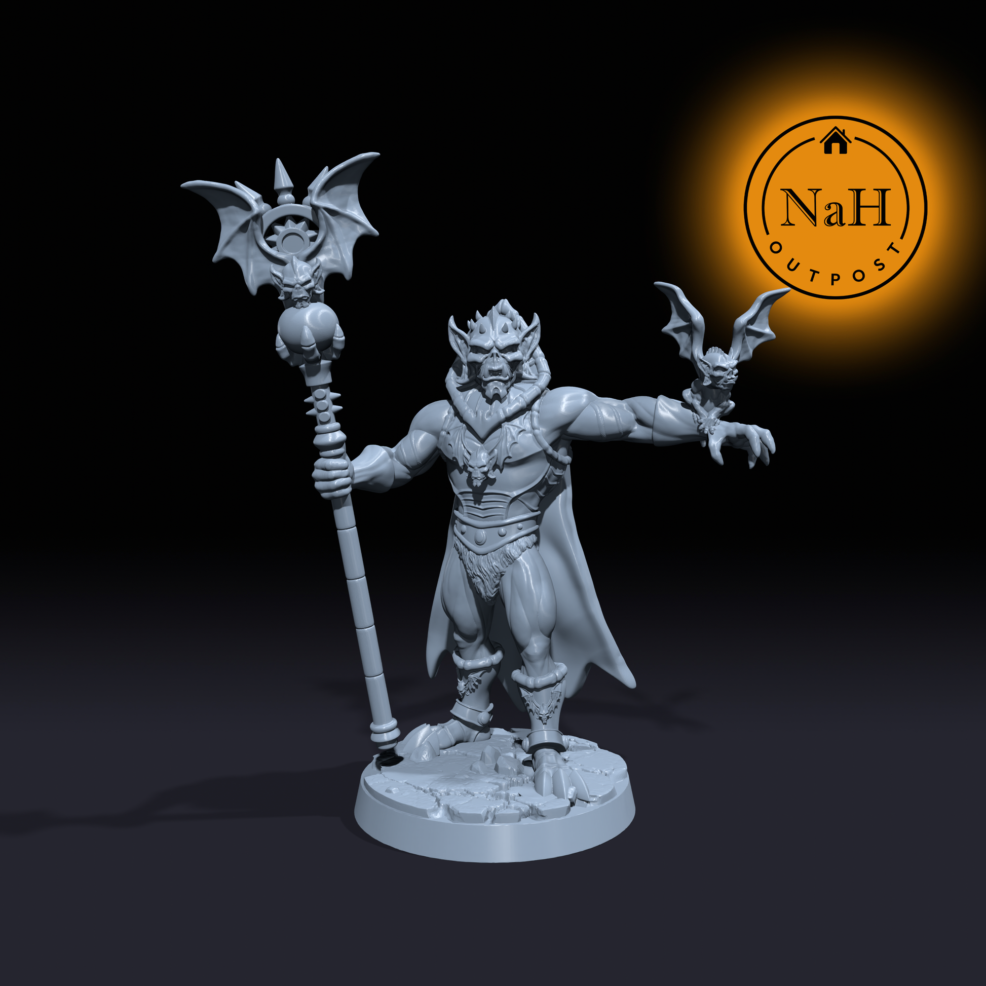 Xarathos Doombringer | Hoarbad | Tiefling Sorcerer miniature for Tabletop games like D&D and War Gaming| Dungeons and Dragons Mini