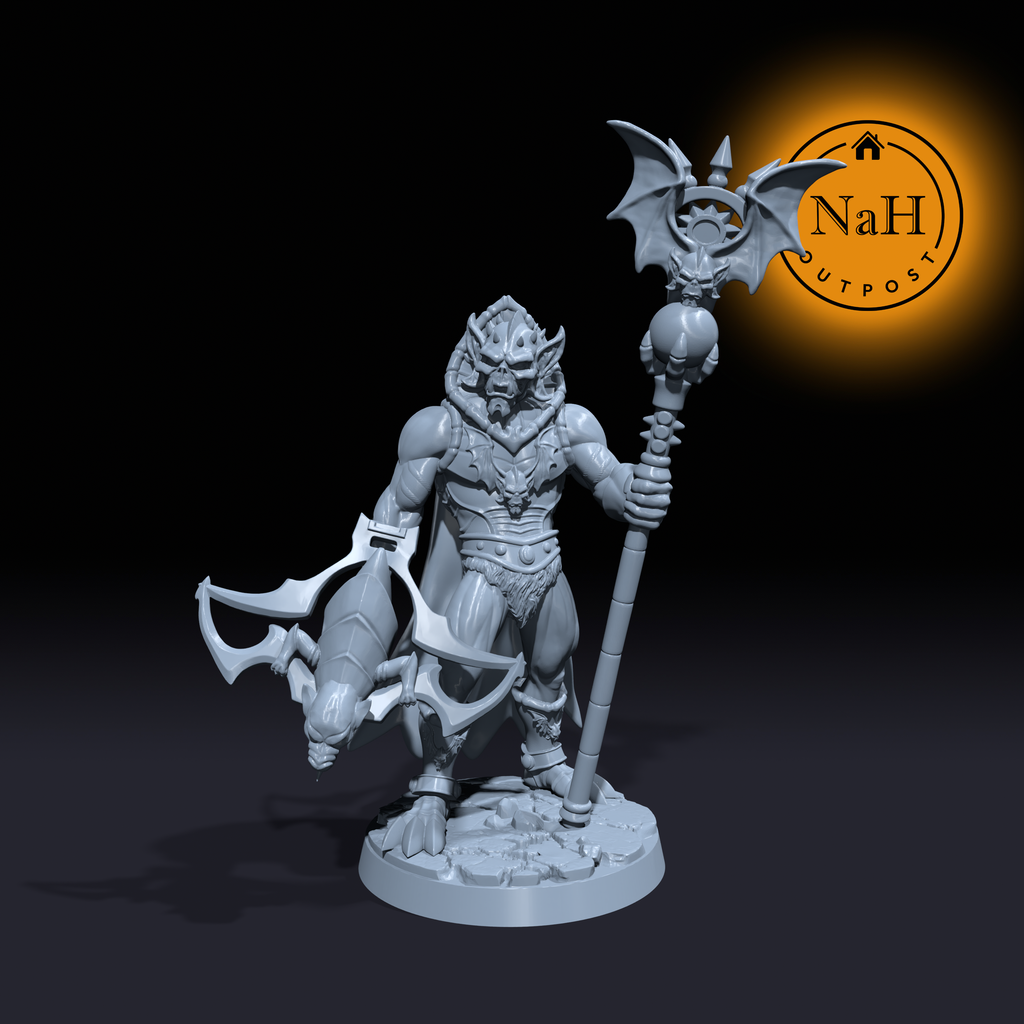 Xarathos Doombringer | Hoarbad | Tiefling Sorcerer miniature for Tabletop games like D&D and War Gaming| Dungeons and Dragons Mini