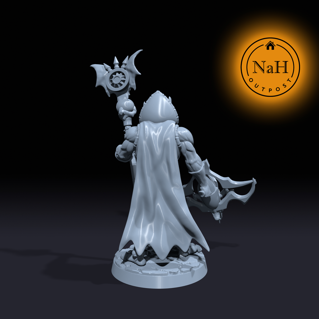 Xarathos Doombringer | Hoarbad | Tiefling Sorcerer miniature for Tabletop games like D&D and War Gaming| Dungeons and Dragons Mini