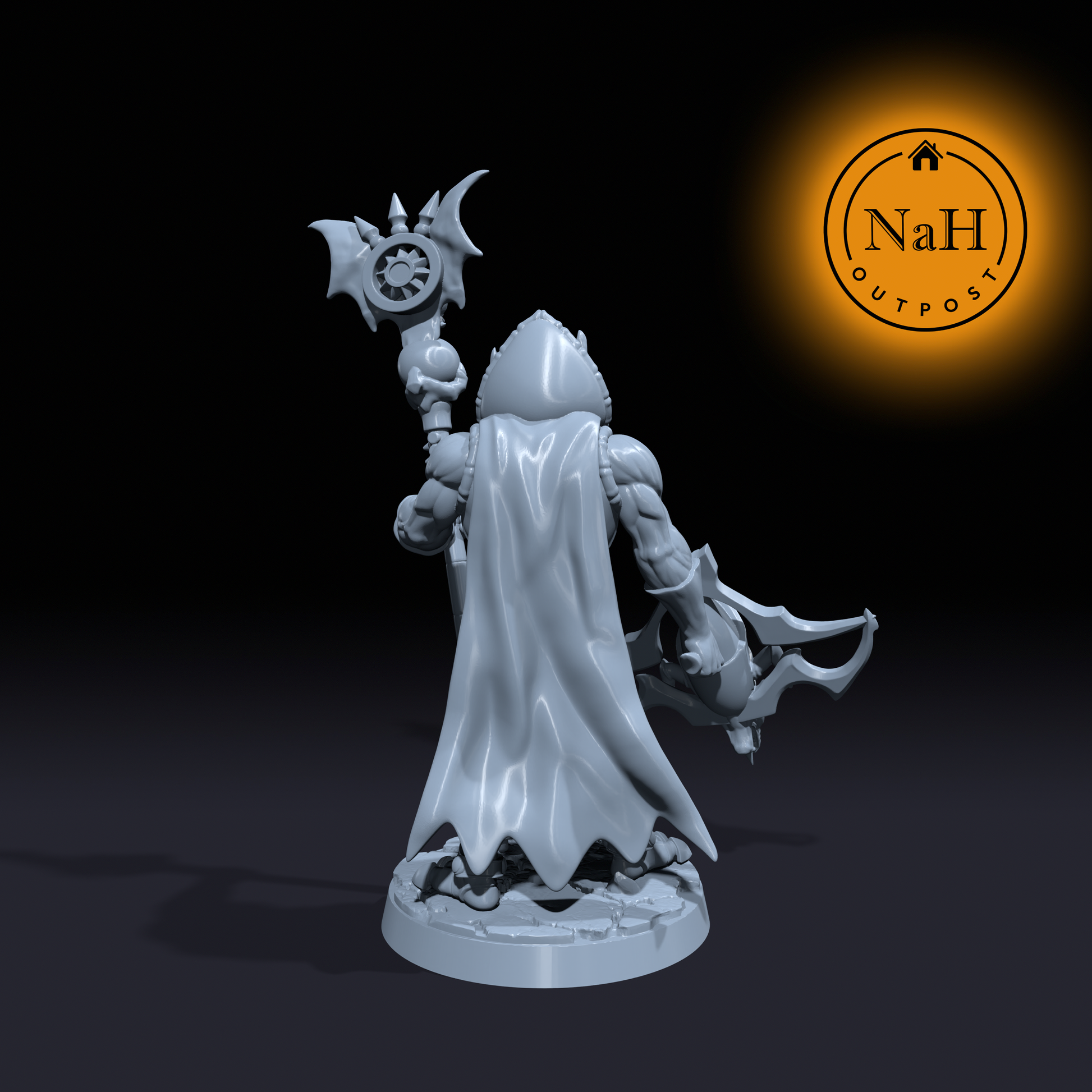 Xarathos Doombringer | Hoarbad | Tiefling Sorcerer miniature for Tabletop games like D&D and War Gaming| Dungeons and Dragons Mini