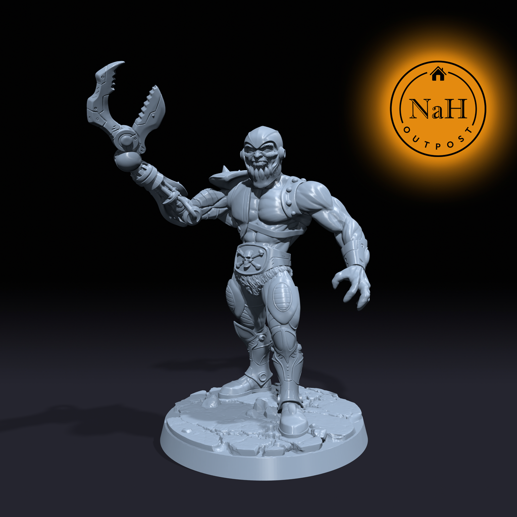 Maw Face, the Iron-Jawed | Artificer | Fighter miniature for Tabletop games like D&D and War Gaming| Dungeons and Dragons Mini | RN estudio