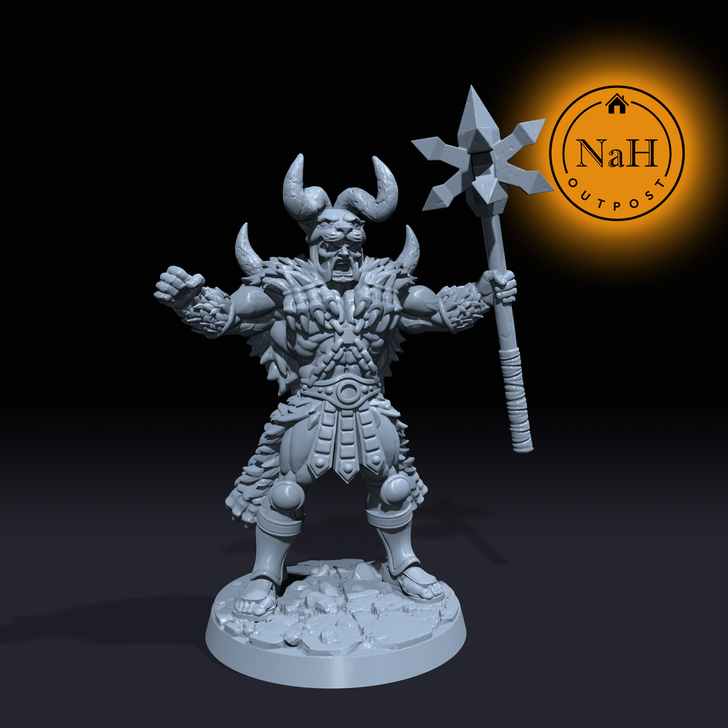 Ragnar Skullsplitter | Crack | Male Barbarian Miniature for Tabletop games like D&D and War Gaming| Dungeons and Dragons Mini | RN estudio