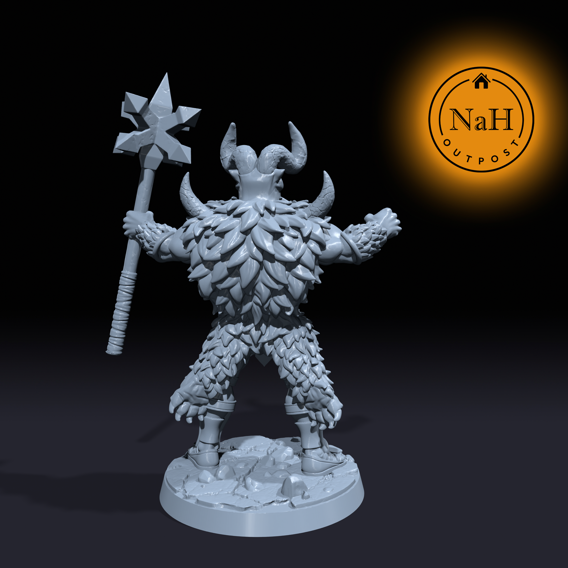 Ragnar Skullsplitter | Crack | Male Barbarian Miniature for Tabletop games like D&D and War Gaming| Dungeons and Dragons Mini | RN estudio