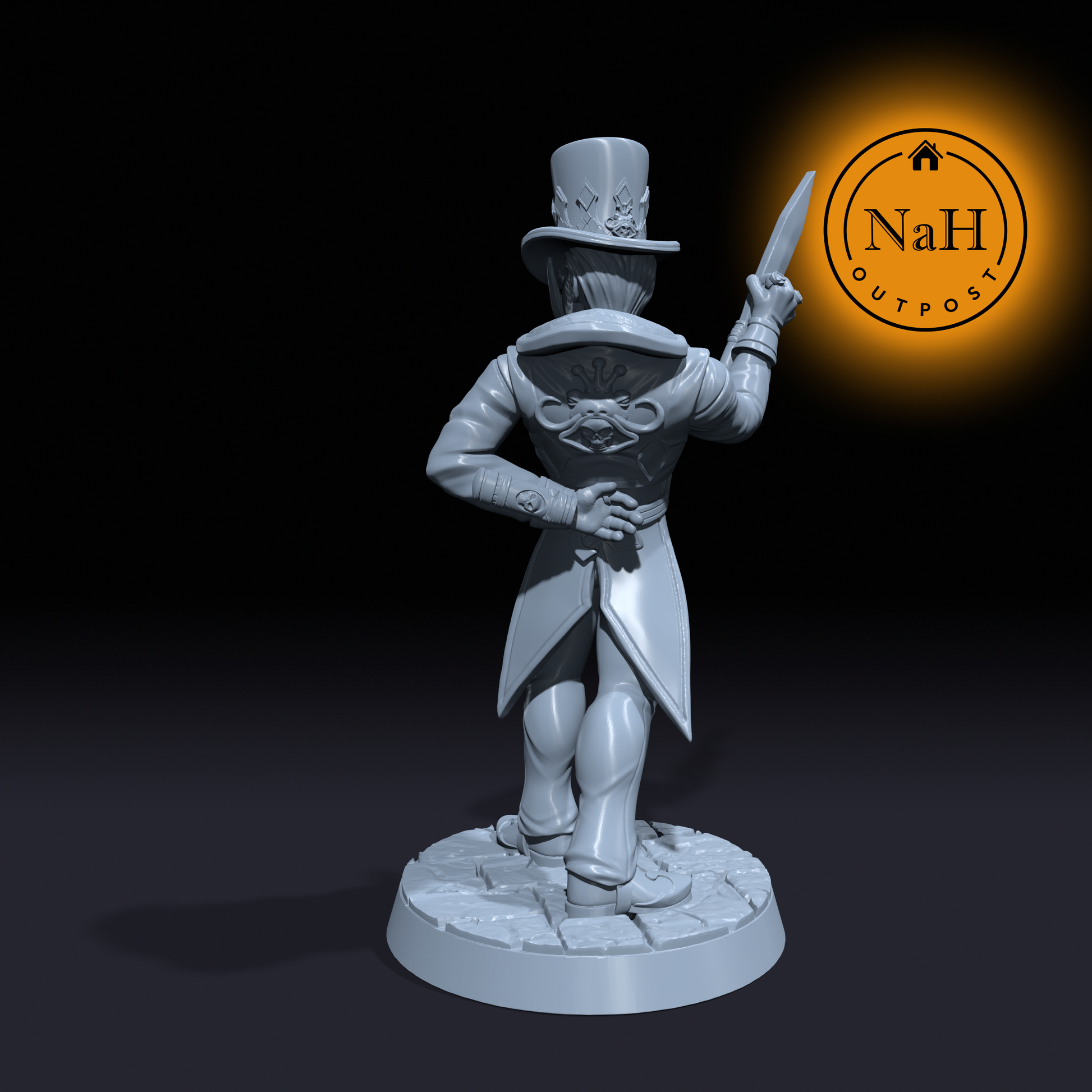 Alistair Gray | Dom Perignon | Male Bard or Rogue Assassin miniature for Tabletop games like D&D and War Gaming| Dungeons and Dragons Mini | RN estudio