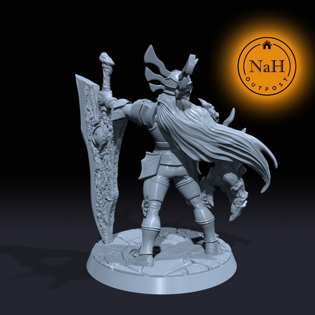 Draven Soulclaimer | Ephialtes | Demonic Knight or Warlock miniature for Tabletop games like D&D and War Gaming| Dungeons and Dragons Mini