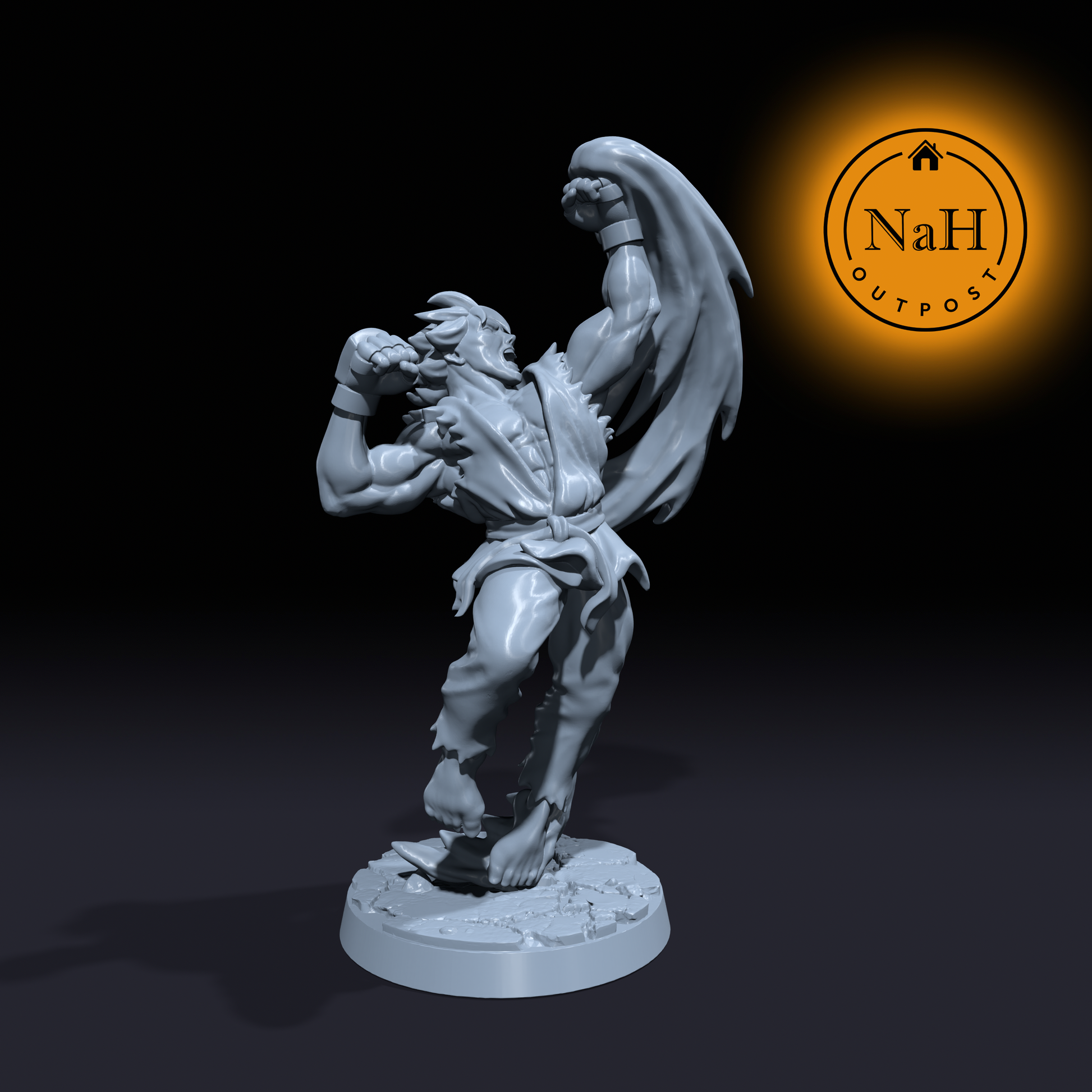 Ryu Dragonstrike | THE Kyle | Martial Artist | Monk  miniature for Tabletop games like D&D and War Gaming| Dungeons and Dragons Mini
