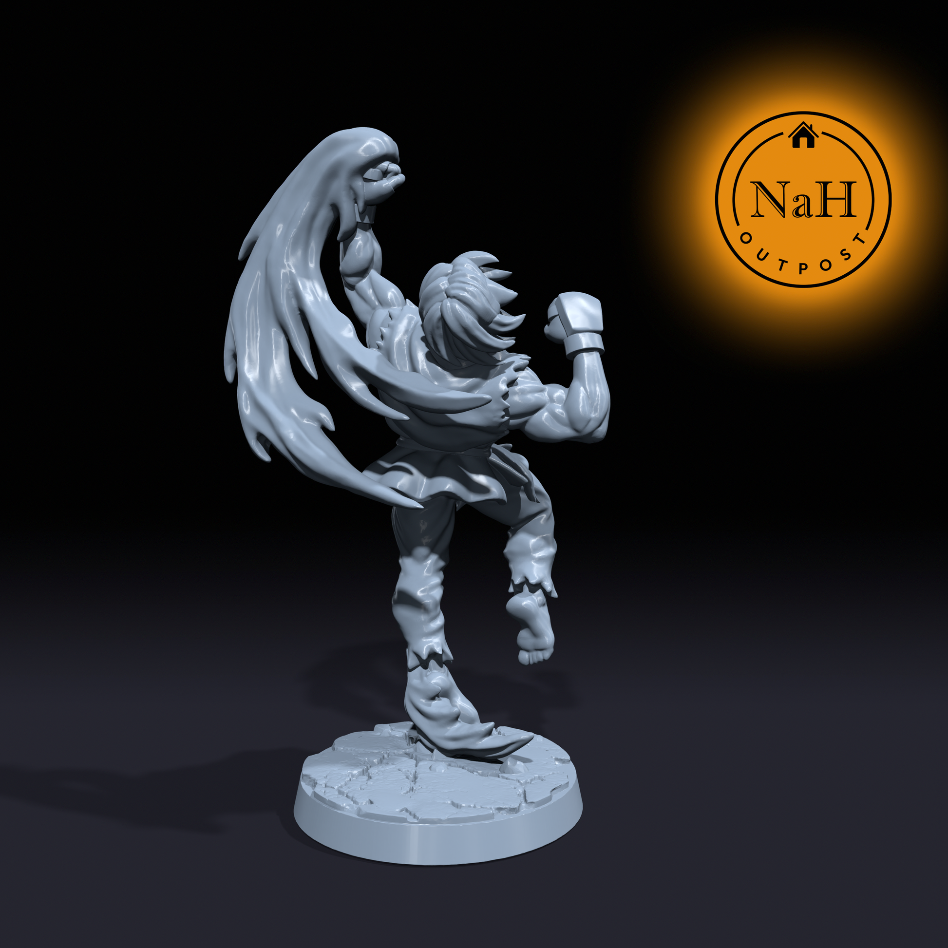 Ryu Dragonstrike | THE Kyle | Martial Artist | Monk  miniature for Tabletop games like D&D and War Gaming| Dungeons and Dragons Mini