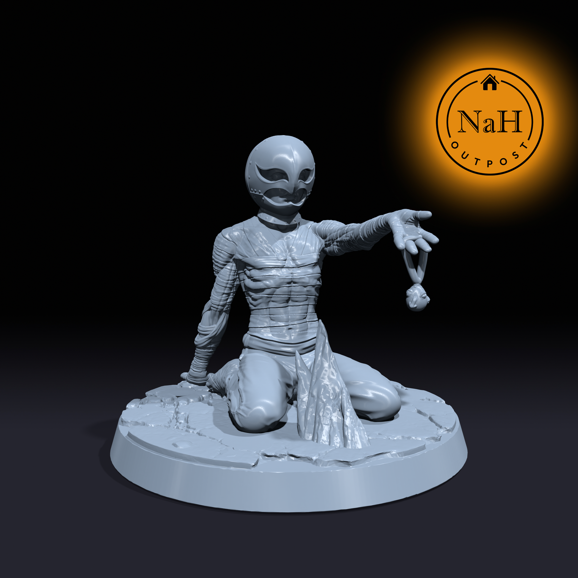 Femrill the Illusionist | Ilmater | Tortured God |Ascending Knight miniature for Tabletop games like D&D and War Gaming| Dungeons and Dragons Mini