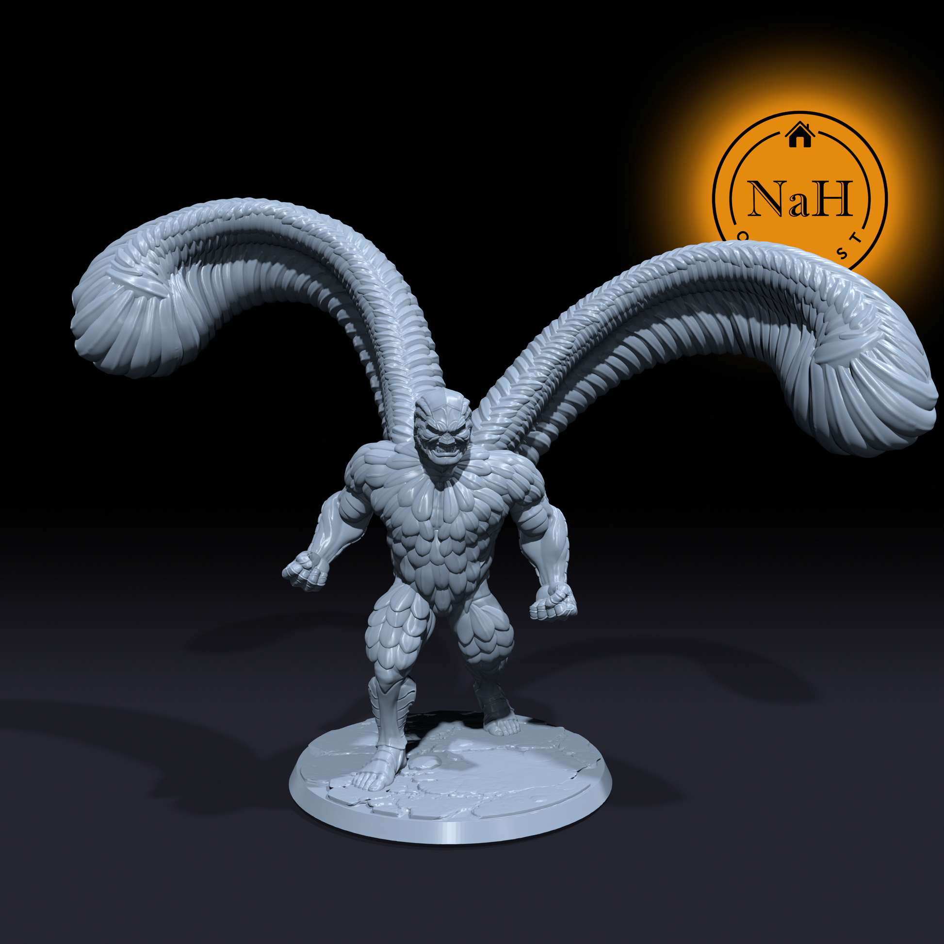 Shriek, the Herald of Chaos | Muzkhar | celestial Abomination miniature for Tabletop games like D&D and War Gaming| Dungeons and Dragons Mini