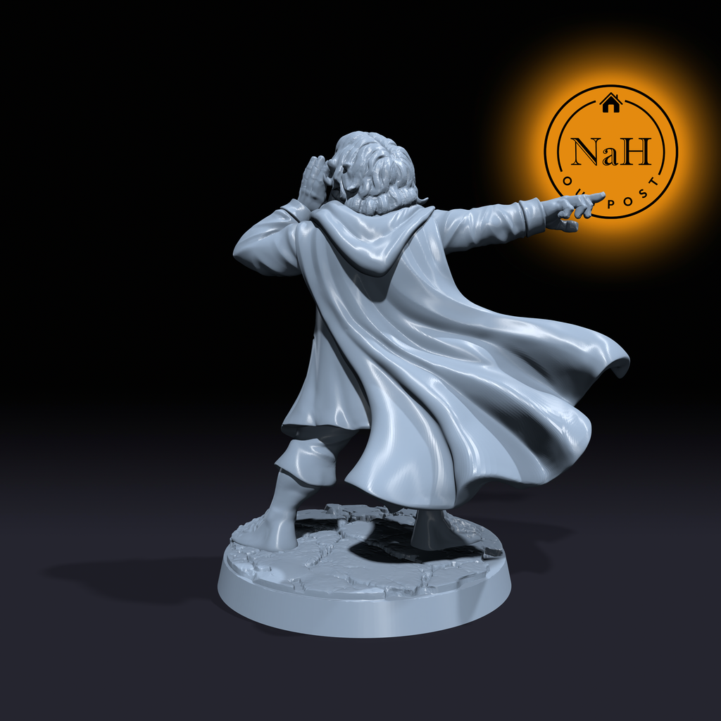 Merric Thistlebrook | Halfling Bard | Warlock | Sorcerer miniature for Tabletop games like D&D and War Gaming| Dungeons and Dragons Mini
