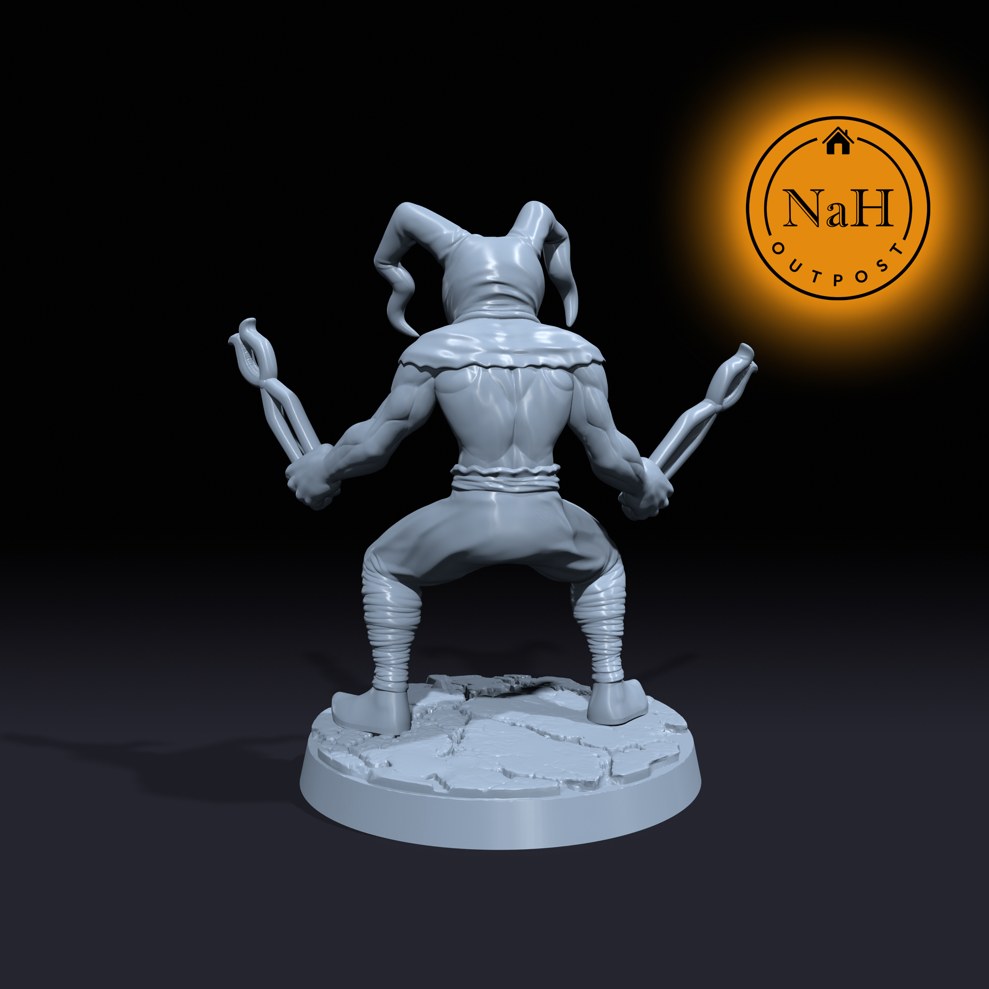 Harrower, the Flesh Ripper | Plierfiend Torturer miniature for Tabletop games like D&D and War Gaming| Dungeons and Dragons Mini | RN estudio